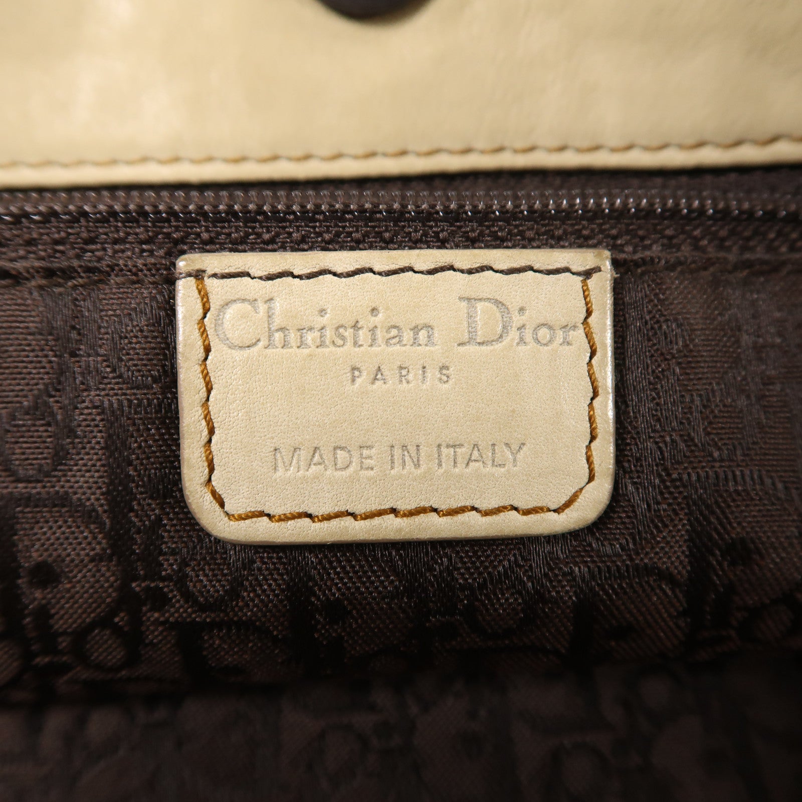 Dior 牛皮皮革Gaucho銀扣手挽袋