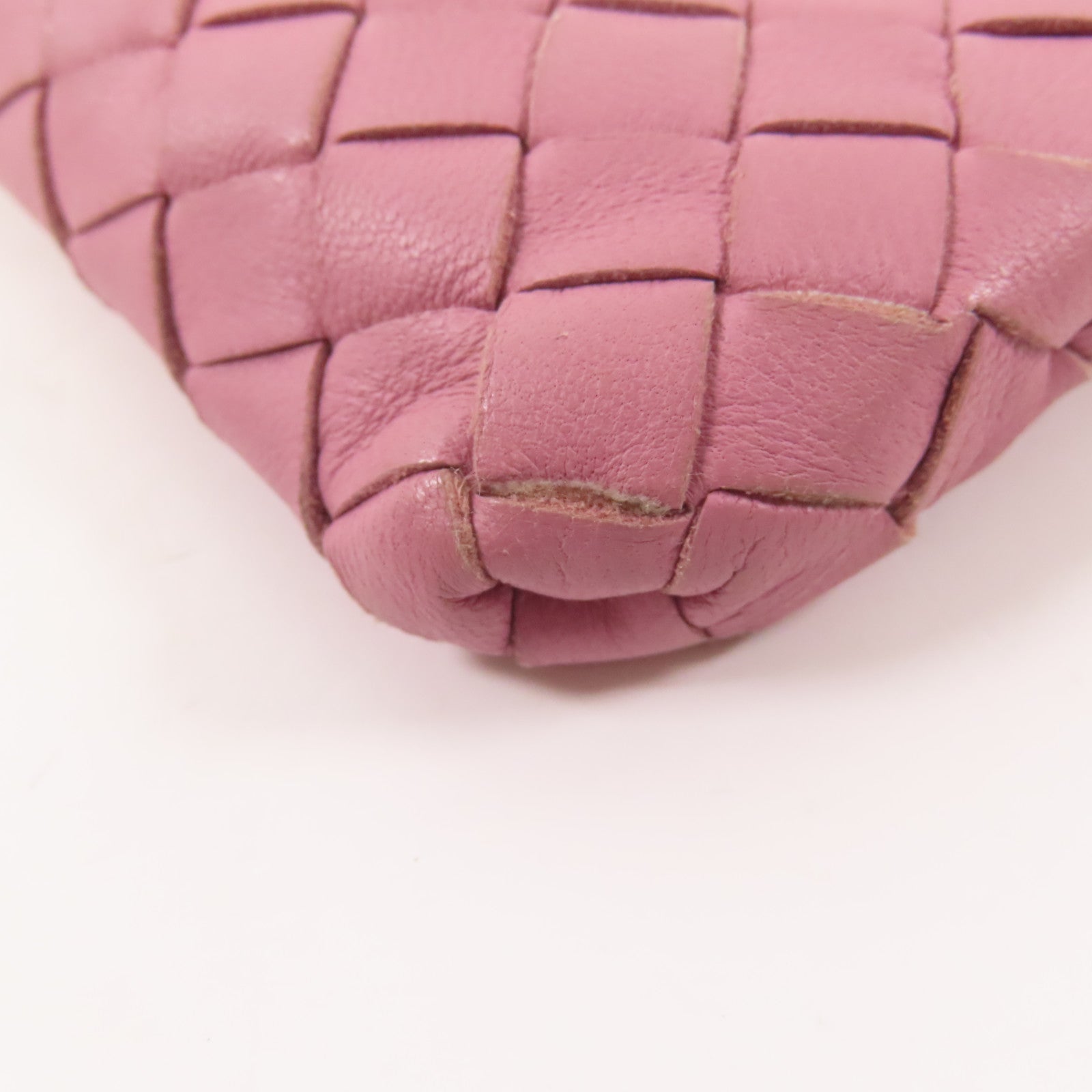 BOTTEGA VENETA 皮革Pouch手拿包粉紅色