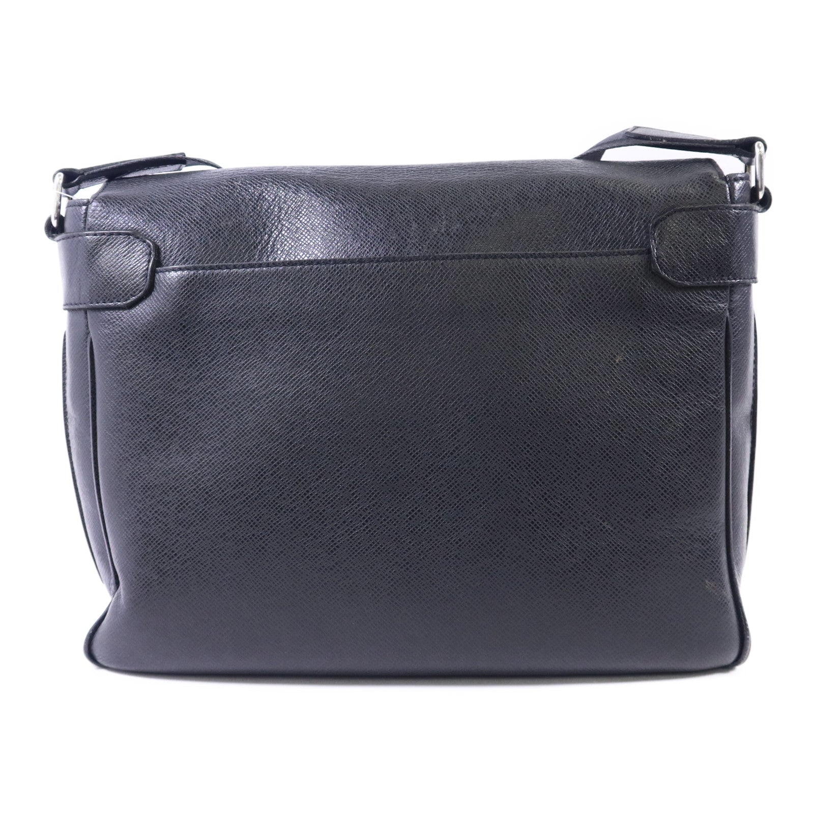 LOUIS VUITTON Taiga Roman MM銀扣肩背袋