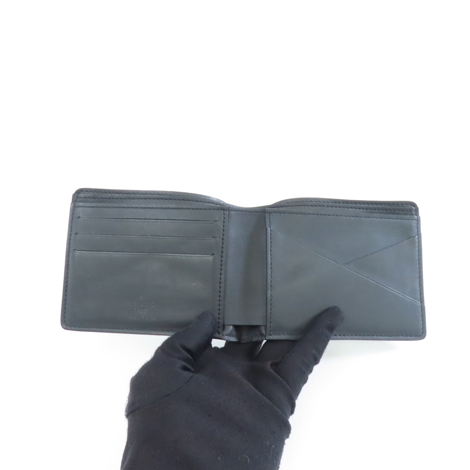 LOUIS VUITTON 【激減優惠】Damier Infini Multiple Wallet錢包黒色