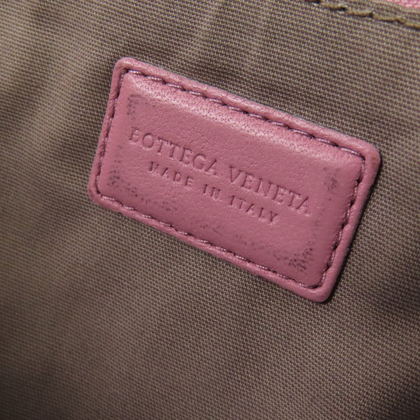 BOTTEGA VENETA 皮革Pouch手拿包粉紅色