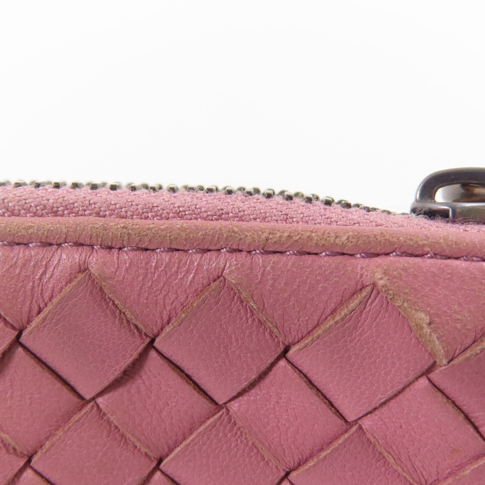 BOTTEGA VENETA 皮革Pouch手拿包粉紅色