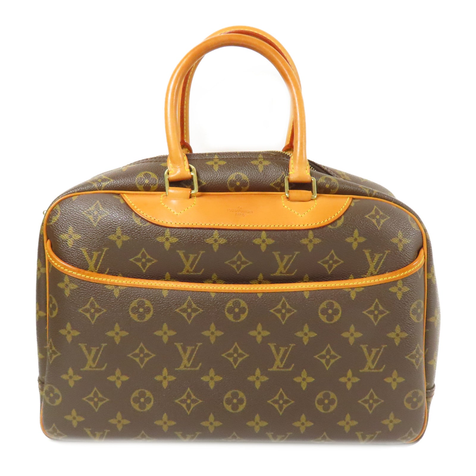 LOUIS VUITTON LV GHW Deauville Handbag M47270 Monogram Brown