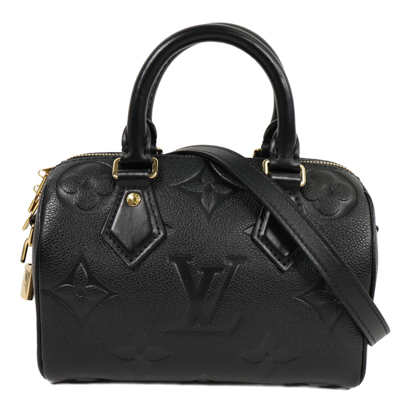 LOUIS VUITTON Monogram Empreinte Speedy Bandouliere 20手挽肩背兩用袋