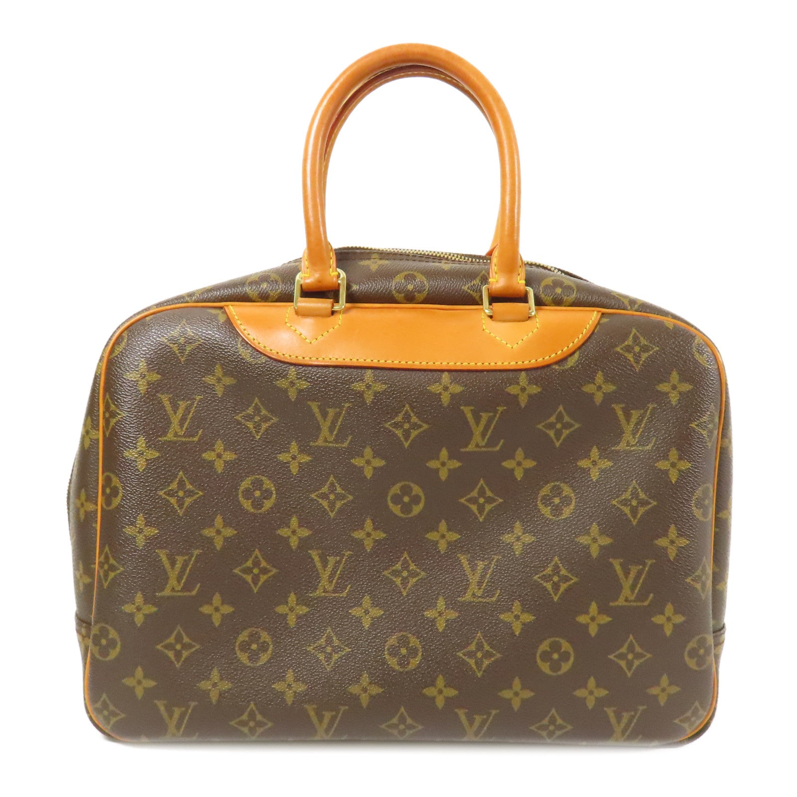 LOUIS VUITTON LV GHW Deauville Handbag M47270 Monogram Brown