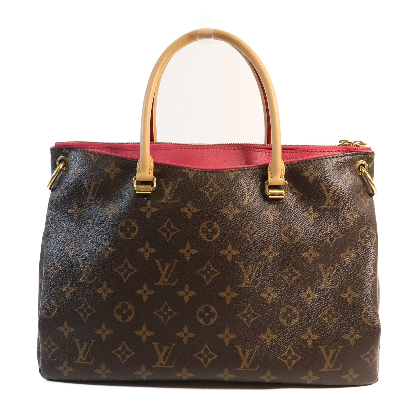 LOUIS VUITTON Monogram Pallas金扣手挽肩背兩用袋