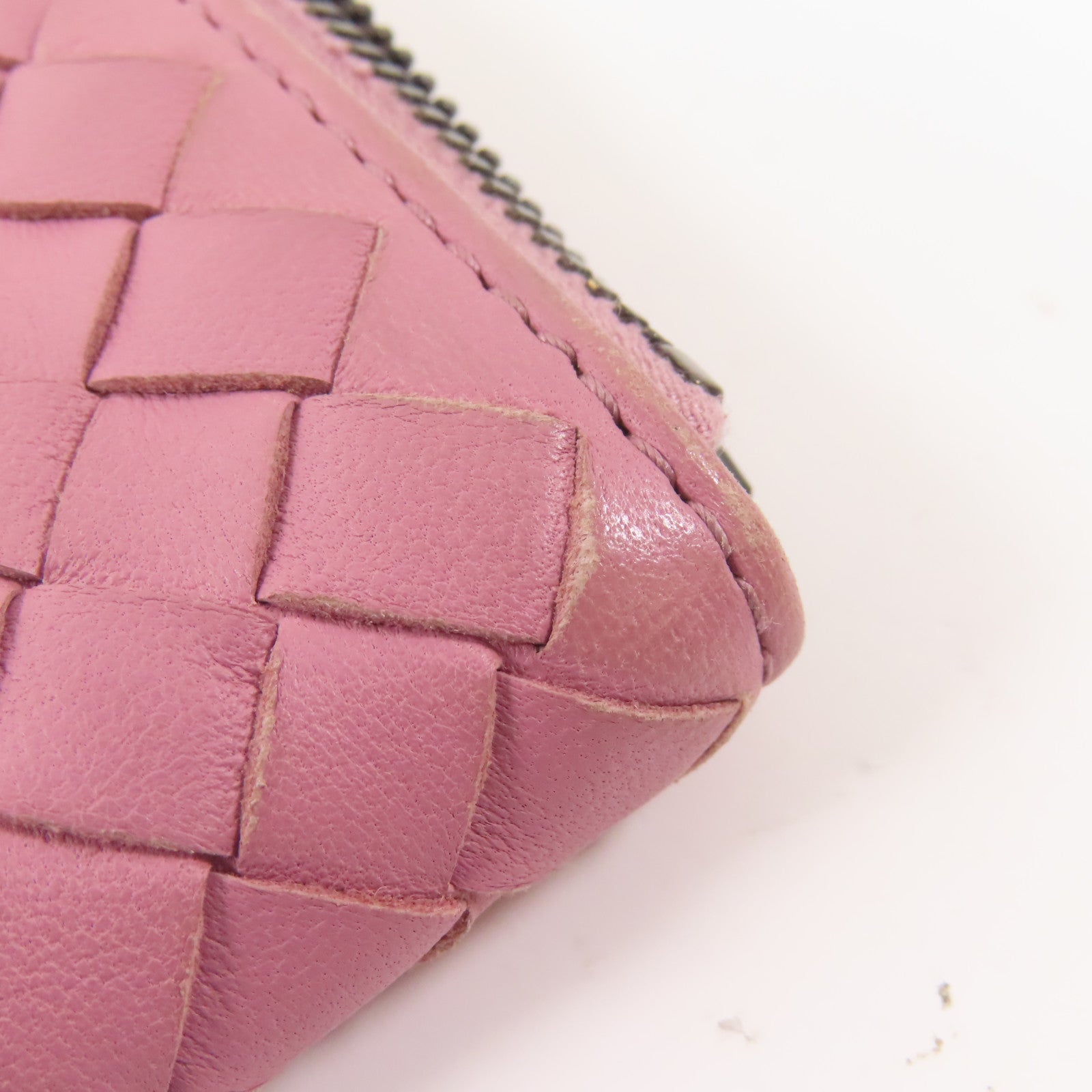 BOTTEGA VENETA 皮革Pouch手拿包粉紅色