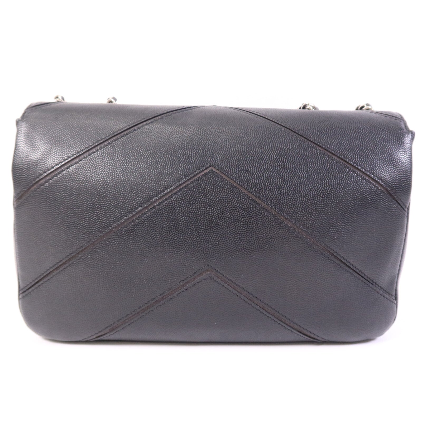 CHANEL 【激減優惠】牛皮皮革Shoulder Bag銀扣鏈帶肩背袋