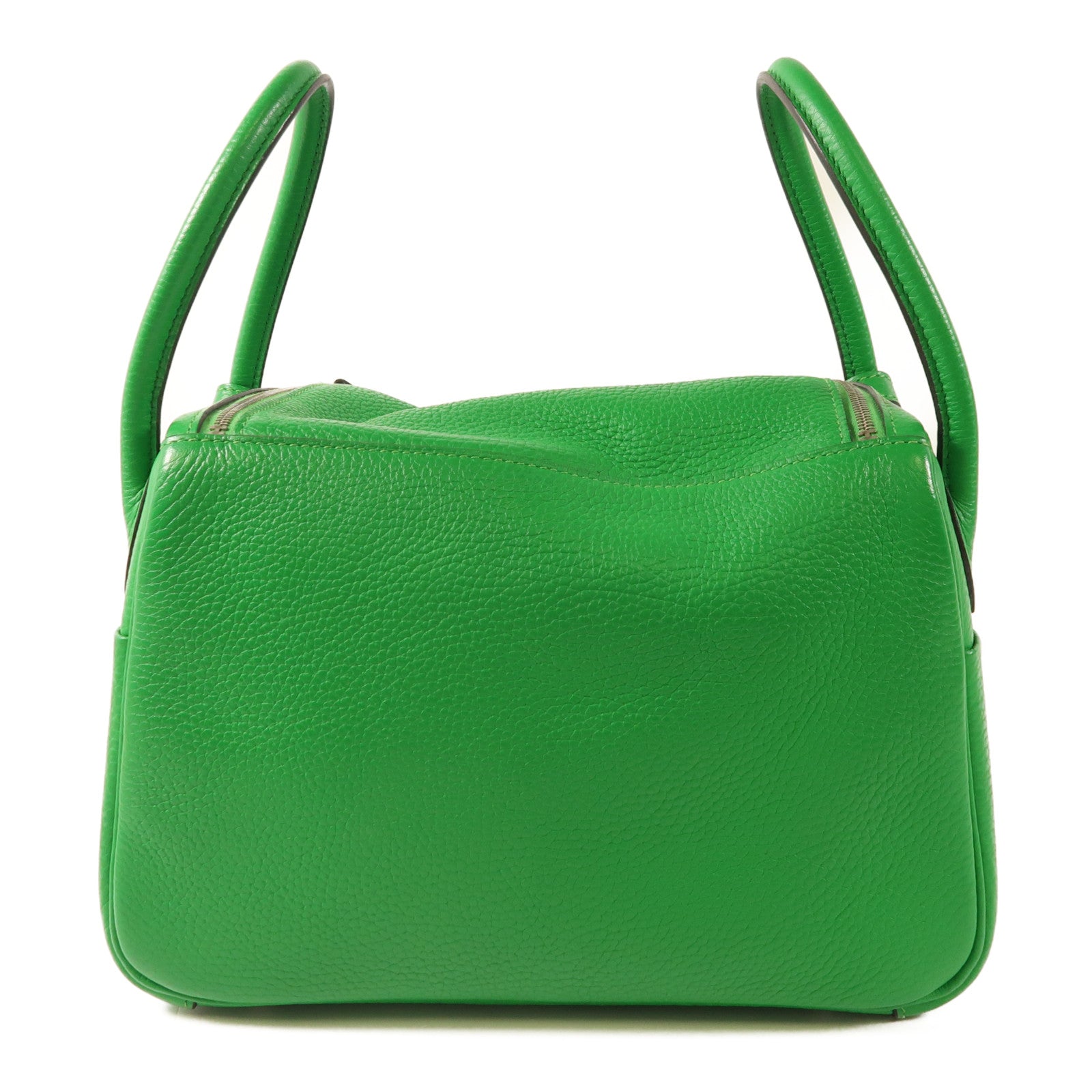 HERMES Clemence皮革Lindy 26手挽肩背兩用袋Green