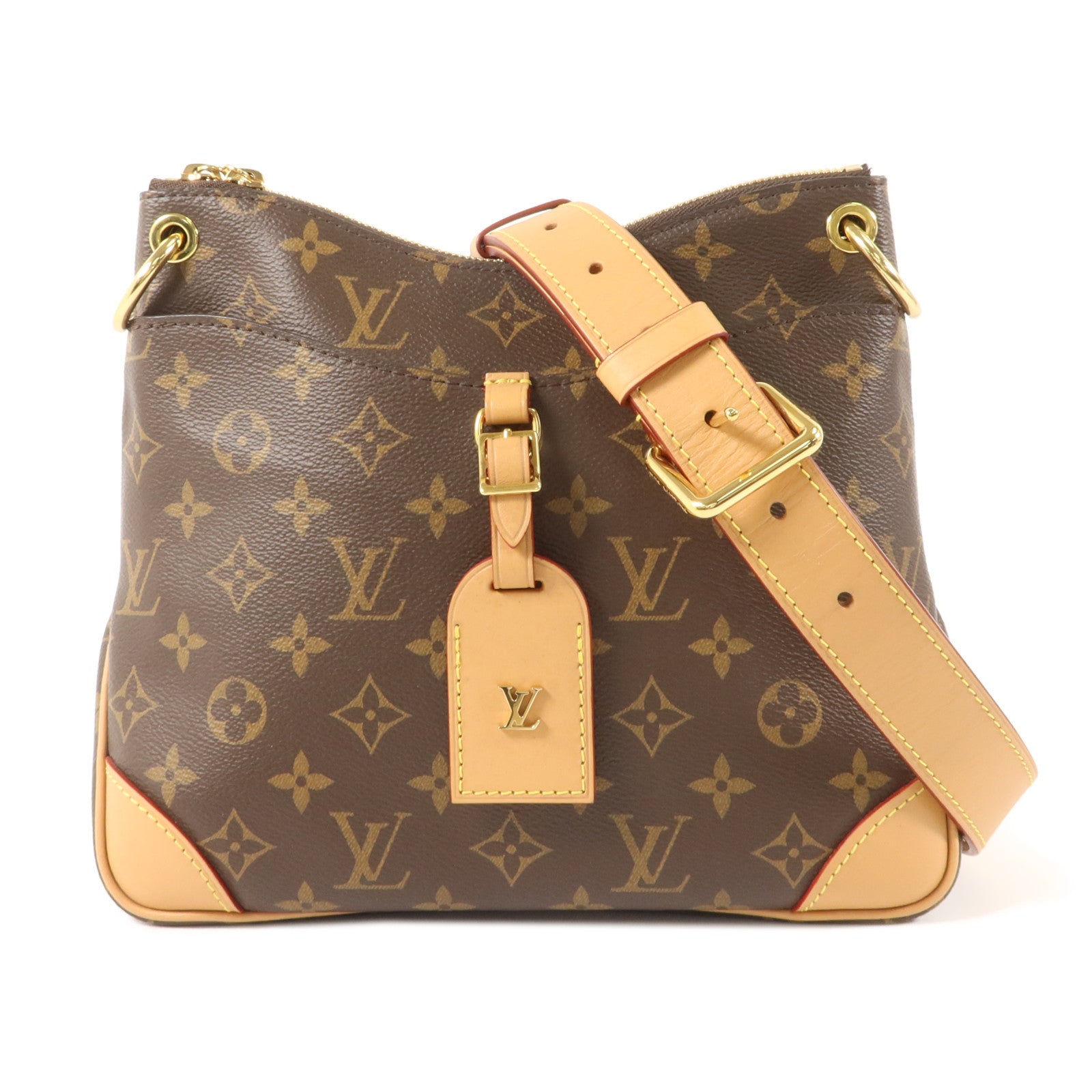 LOUIS VUITTON Monogram Odeon PM金扣肩背袋