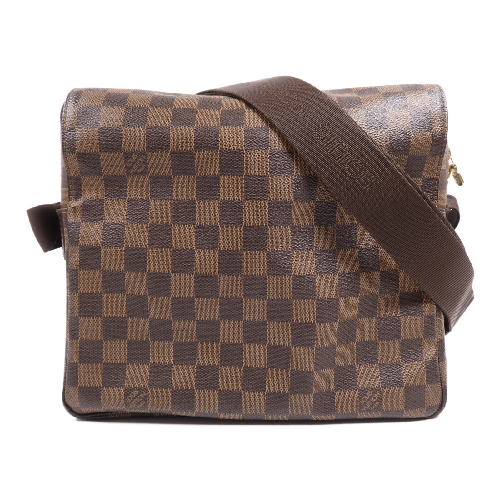LOUIS VUITTON Damier Naviglio金扣肩背袋