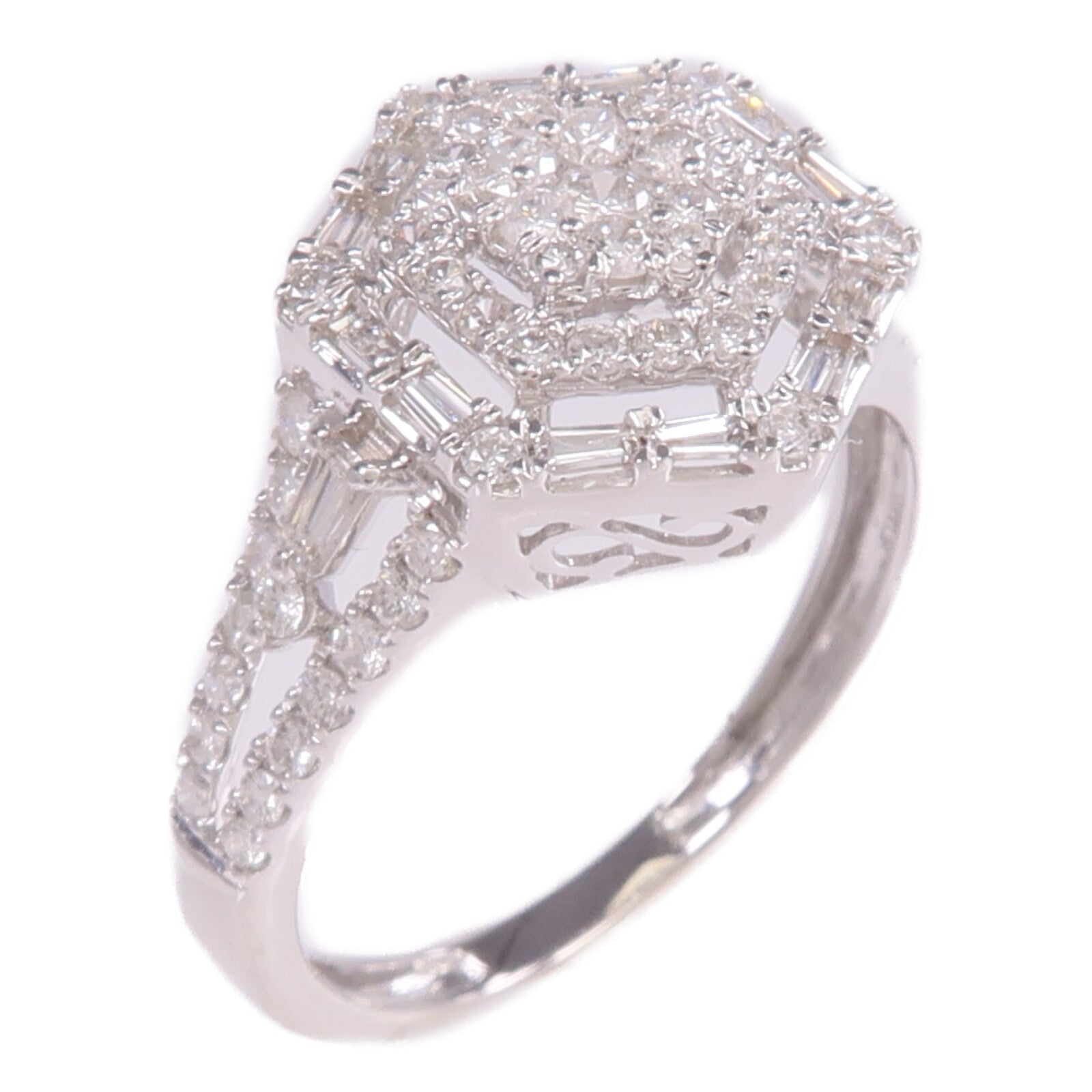 JEWELRY 18K白金Diamond Ring鑽石戒指US#8.25