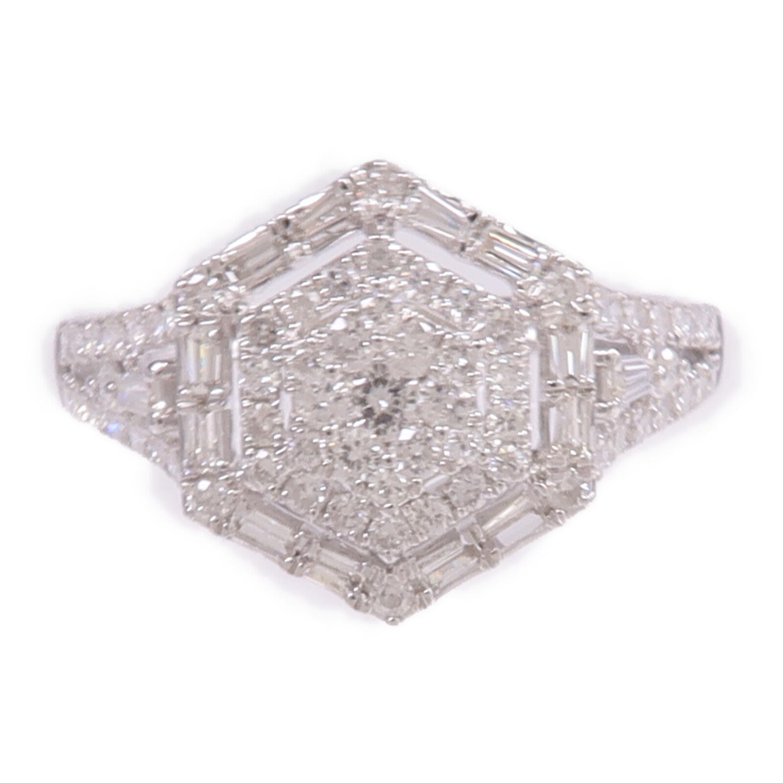 JEWELRY 18K白金Diamond Ring鑽石戒指US#8.25