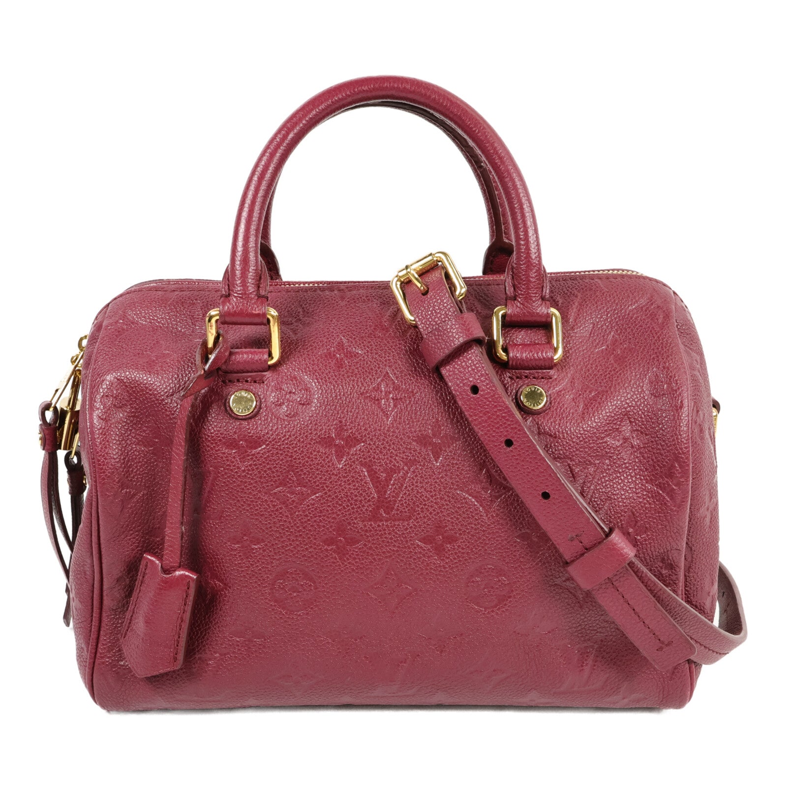 LOUIS VUITTON Monogram Empreinte Speedy Bandouliere 25手挽肩背兩用袋