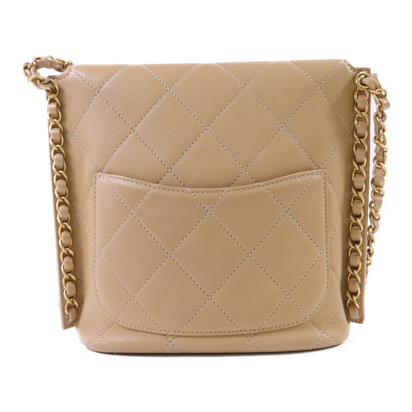 CHANEL 【激減優惠】牛皮皮革Chain Shoulder Bag金扣鏈帶肩背袋