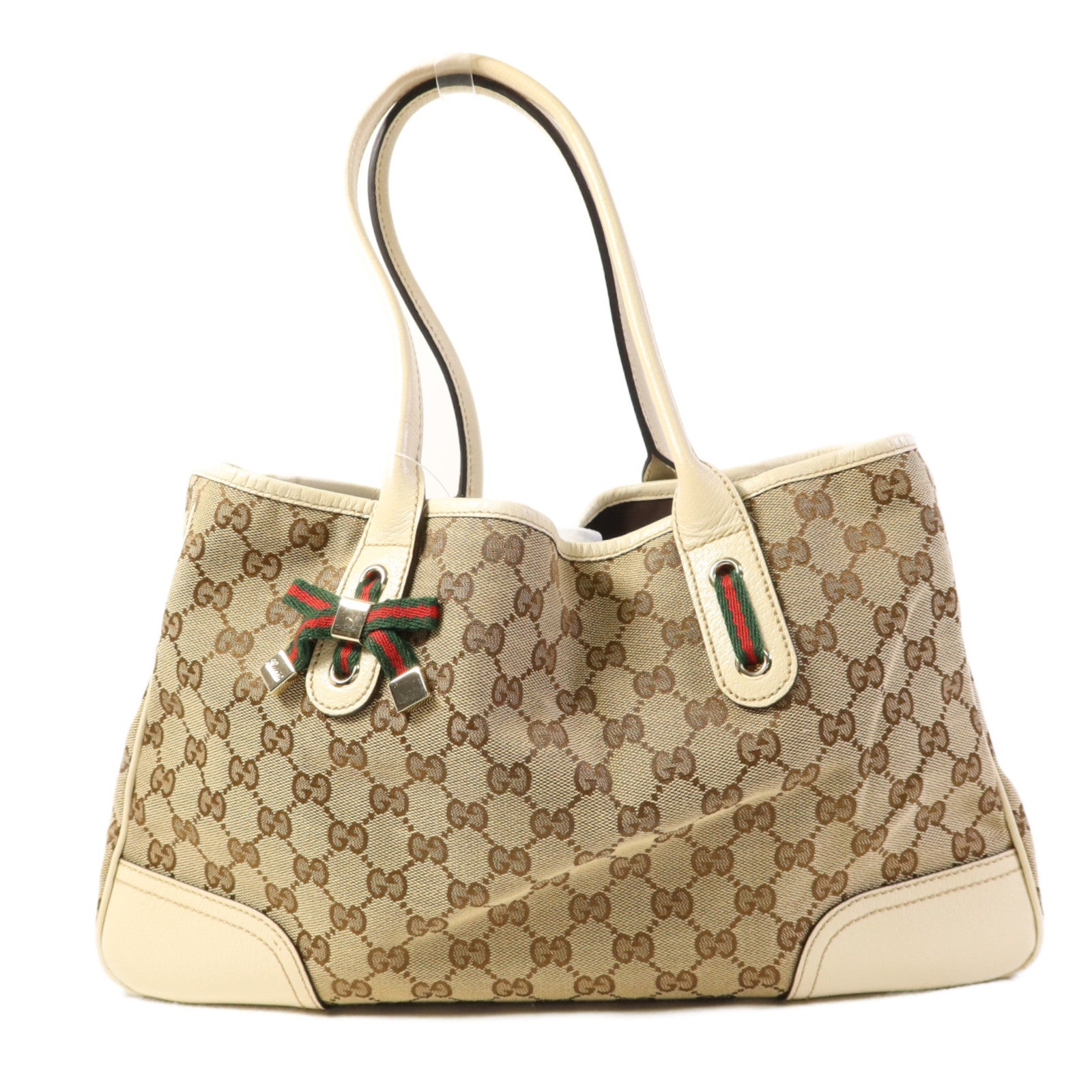 GUCCI 帆布Shoulder Bag金扣肩背袋
