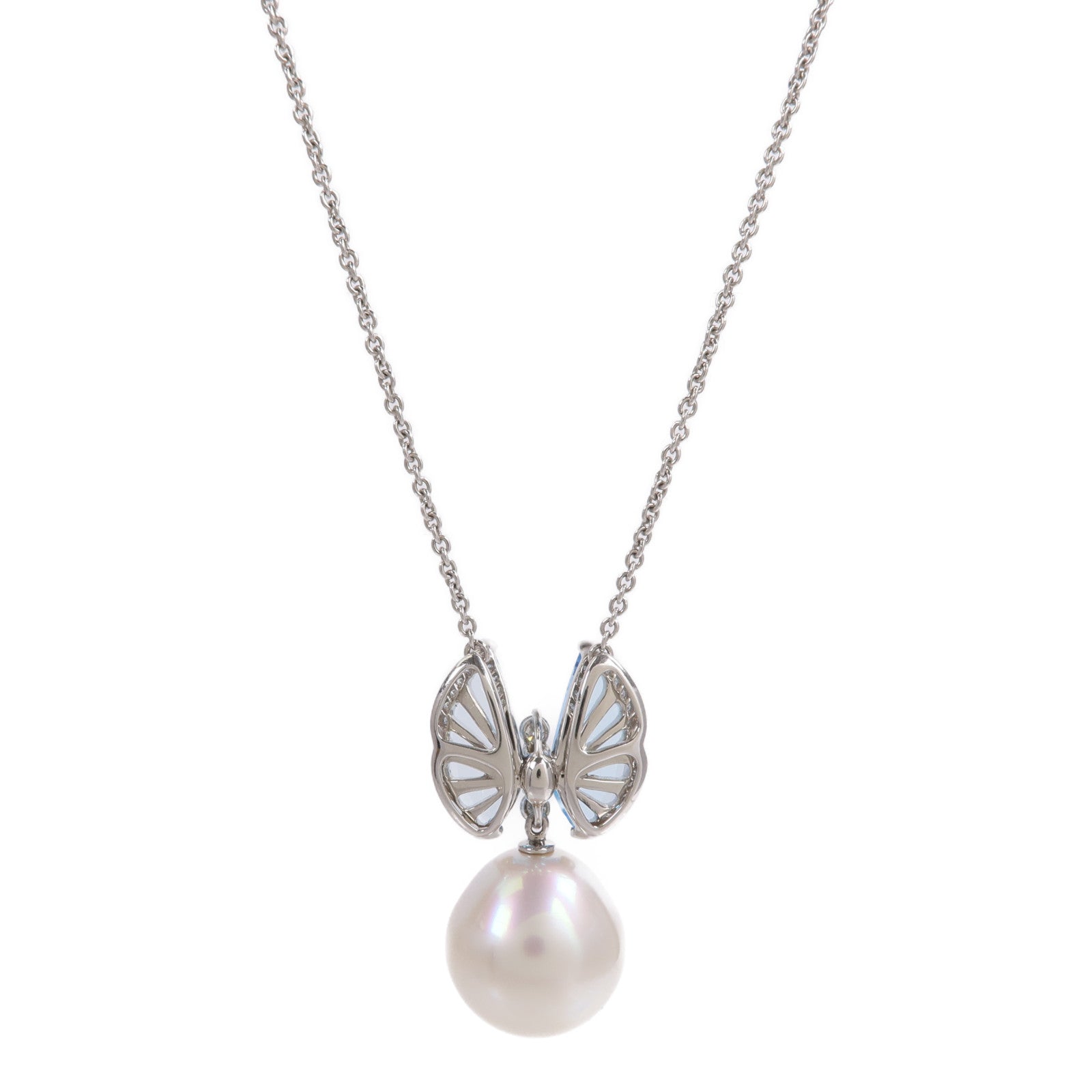 JEWELRY PT950鉑金Pearl Diamond Crystal Necklace珍珠/鑽石/水晶項鍊