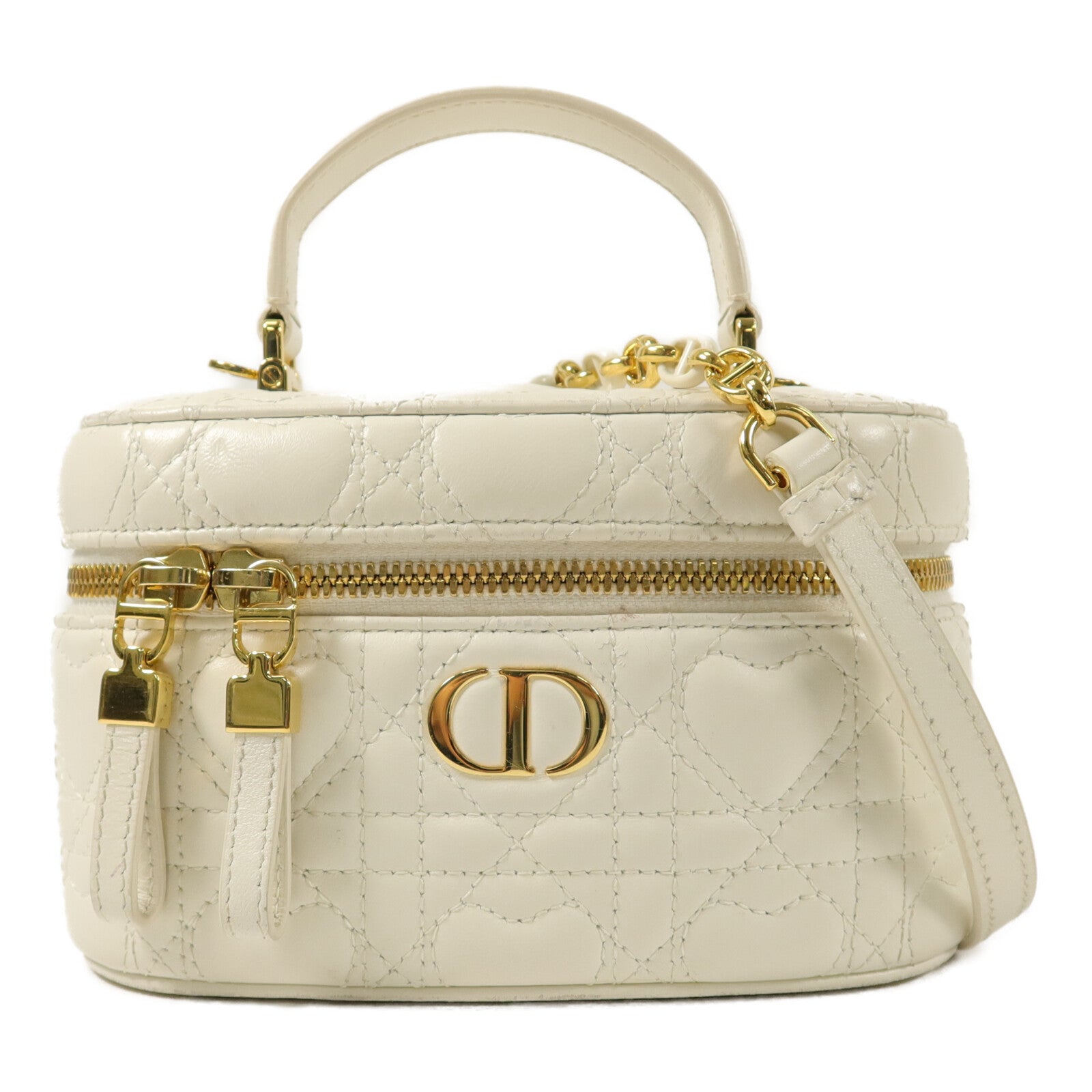 Dior 羊皮皮革Caro Mini Vanity Case手挽肩背兩用袋