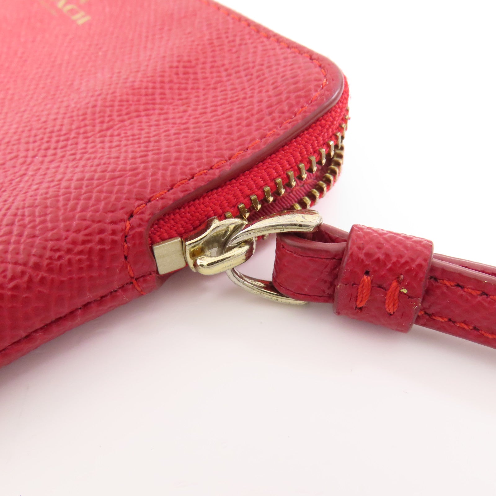 COACH 皮革Pouch金扣小袋