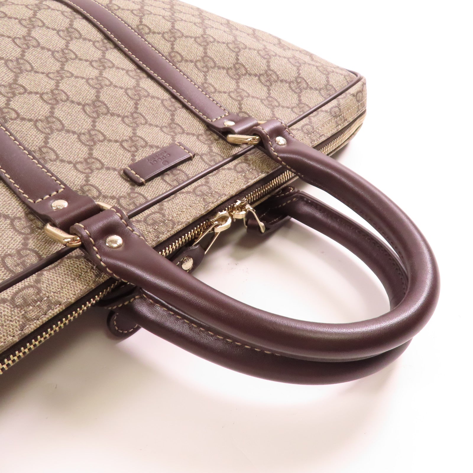 GUCCI 塗層帆布Shoulder Bag金扣手挽袋