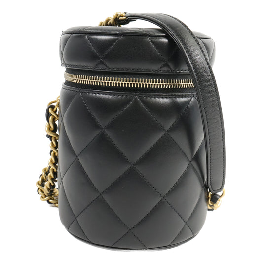 CHANEL 羊皮皮革Vanity Case鏈帶肩背袋