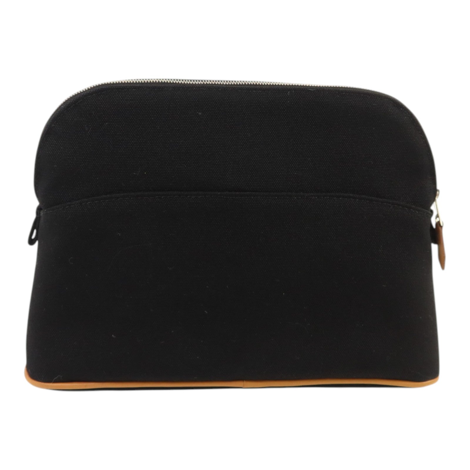 HERMES 帆布Bolide Case Medium銀扣手拿包