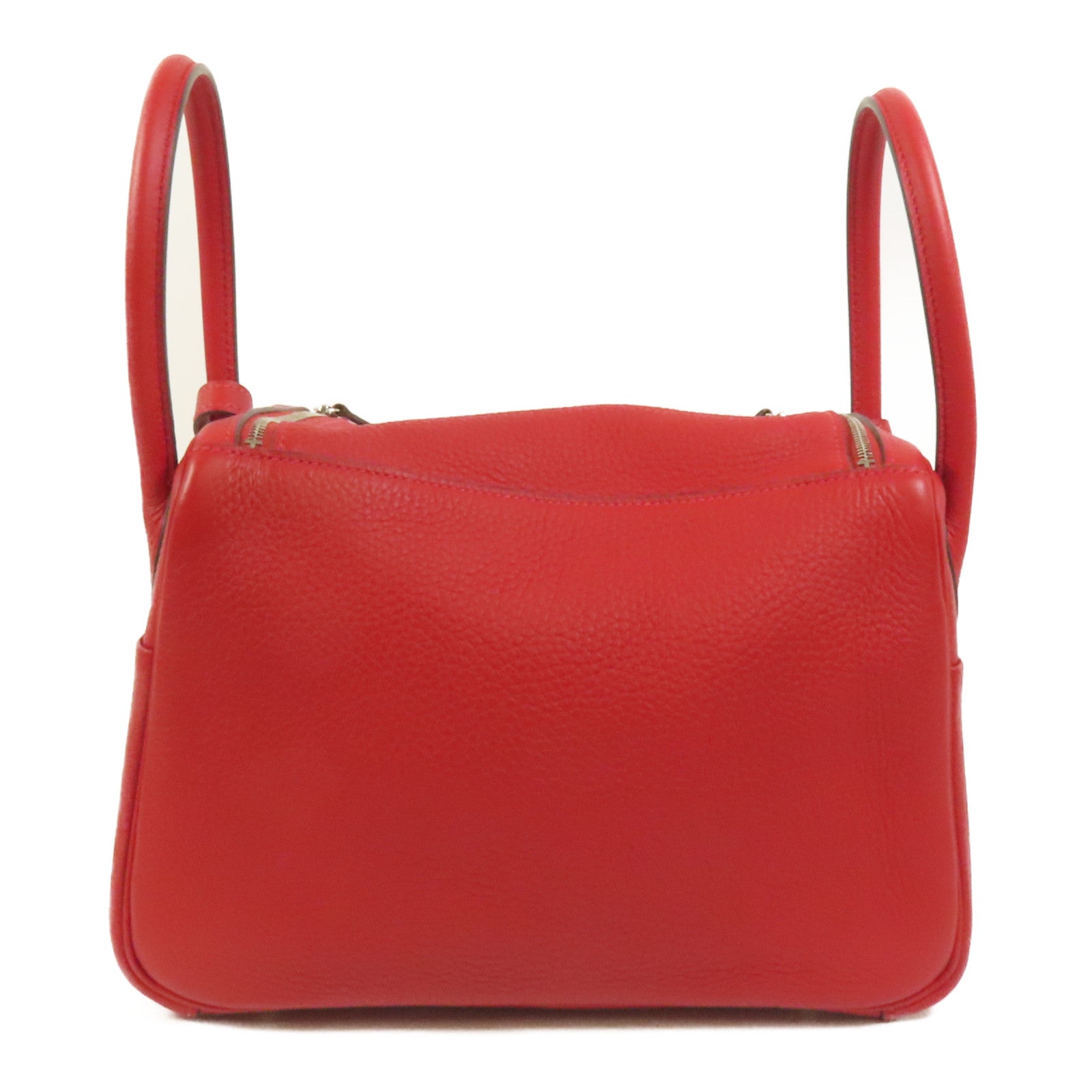 HERMES Togo皮革Lindy 26手挽肩背兩用袋Rouge Casaque