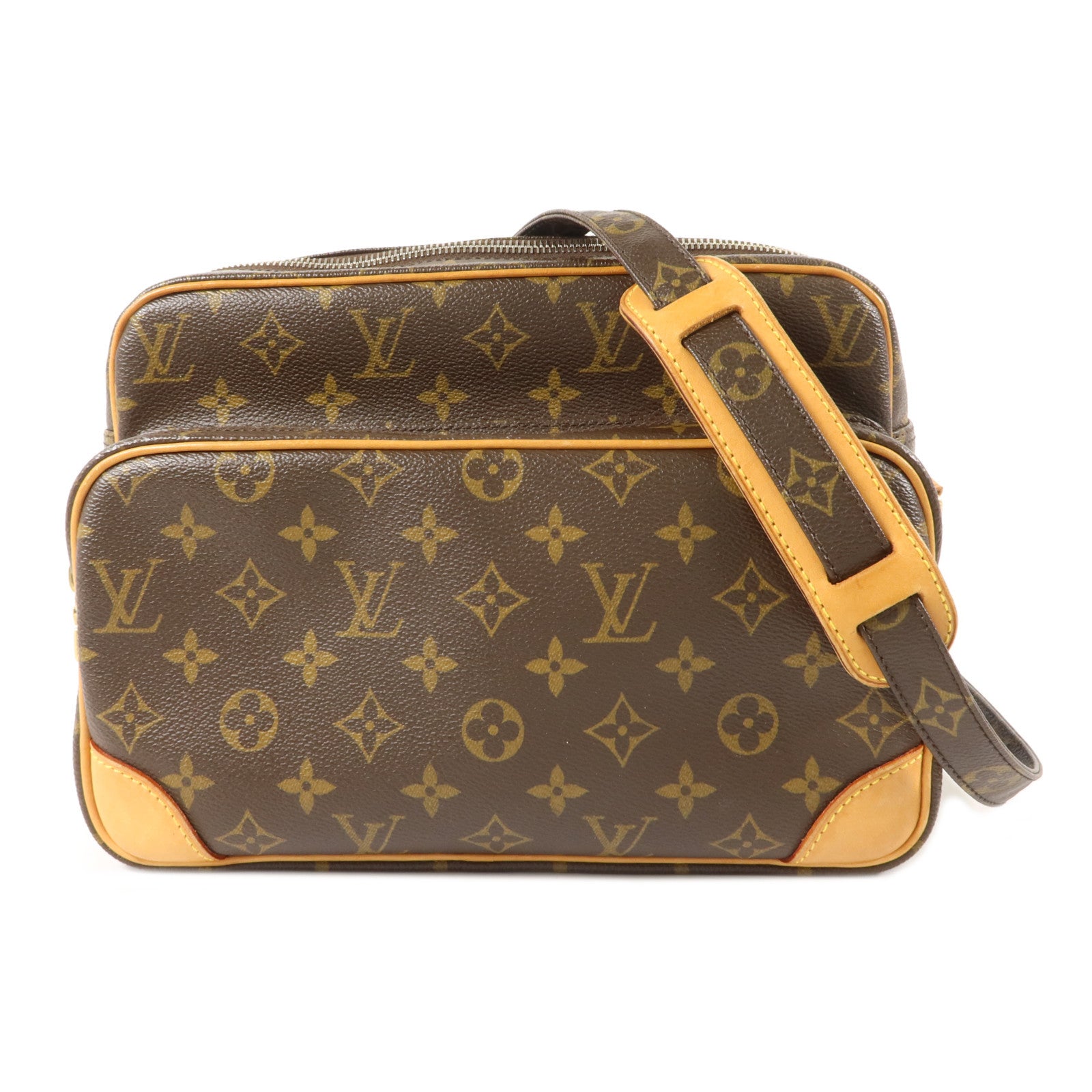 LOUIS VUITTON Monogram Nile金扣肩背袋