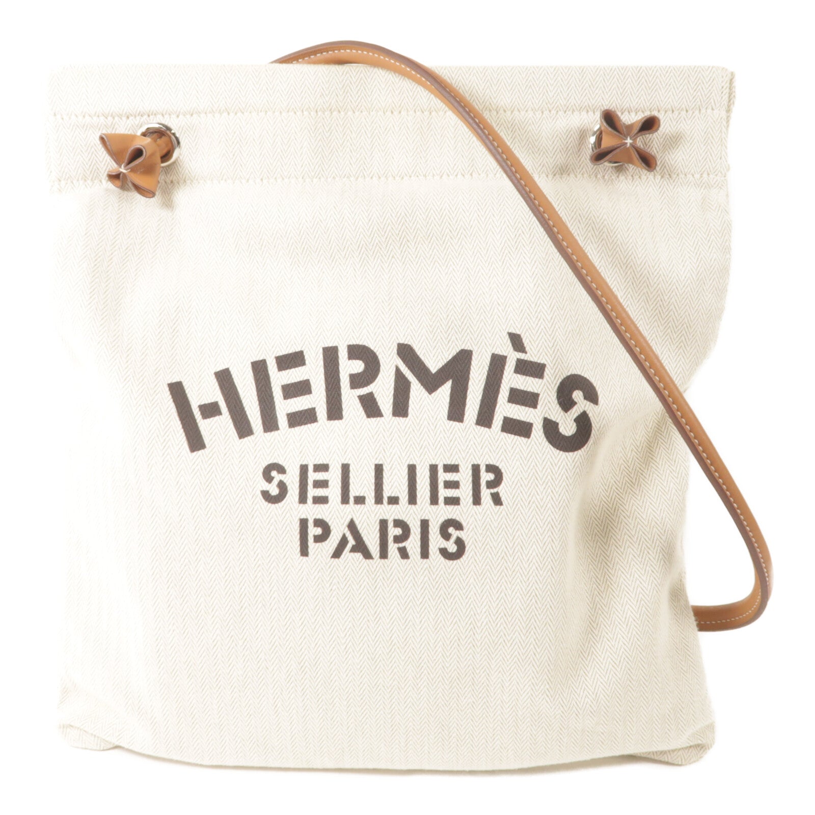 HERMES 帆布Aline PM手挽袋