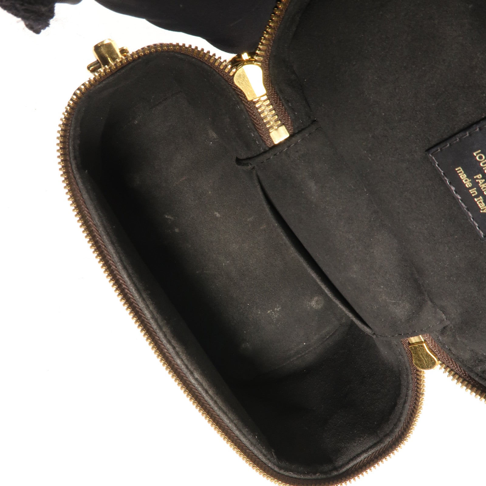 LOUIS VUITTON Monogram Reverse Vanity PM金扣手挽肩背兩用袋棕色