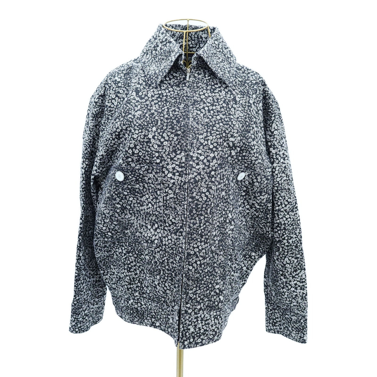 CHANEL Cotton Camellia Coco Button Blouson Jacket外套