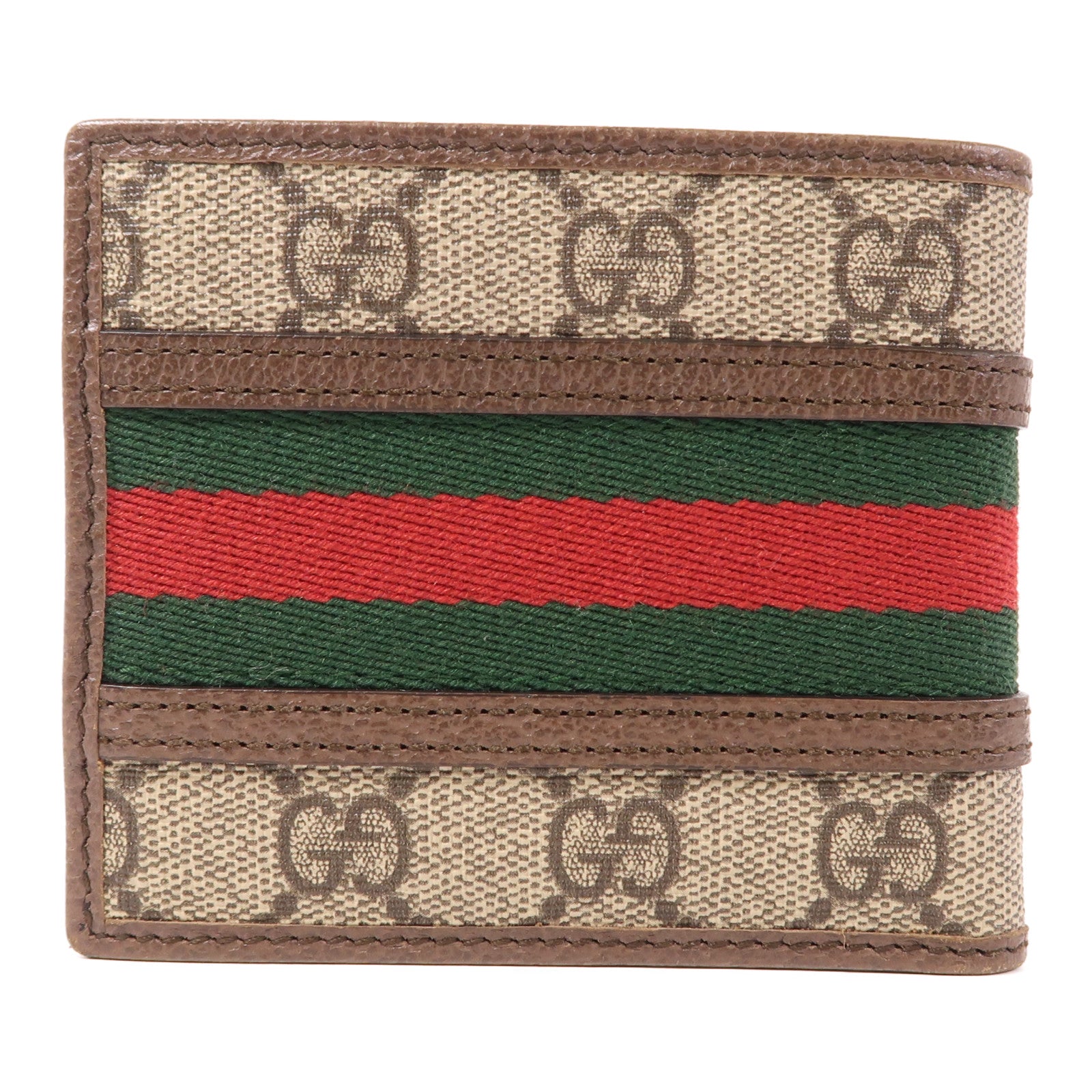 GUCCI 塗層帆布Wallet金扣錢包