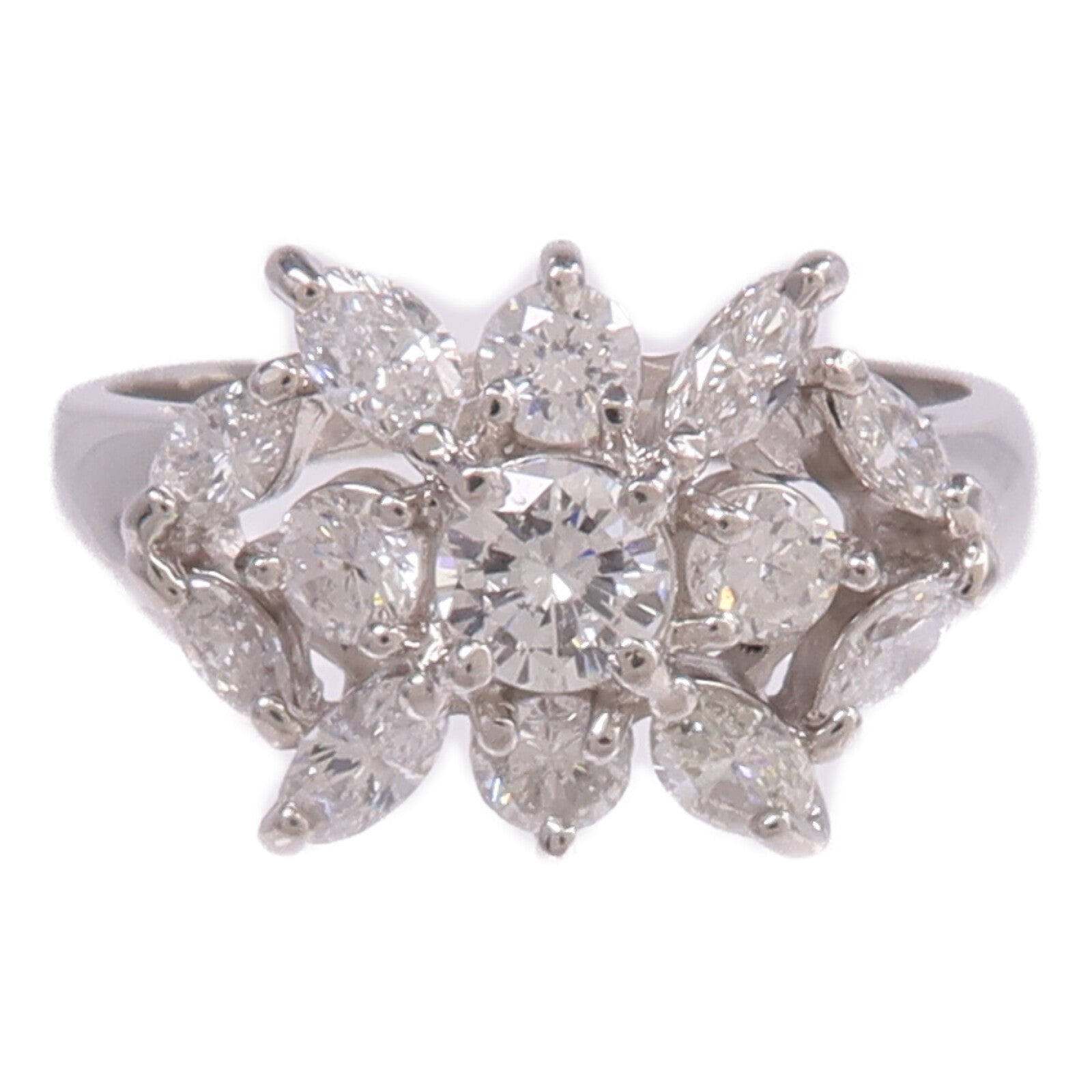 JEWELRY PT850鉑金Diamond Ring鑽石戒指US#6.5