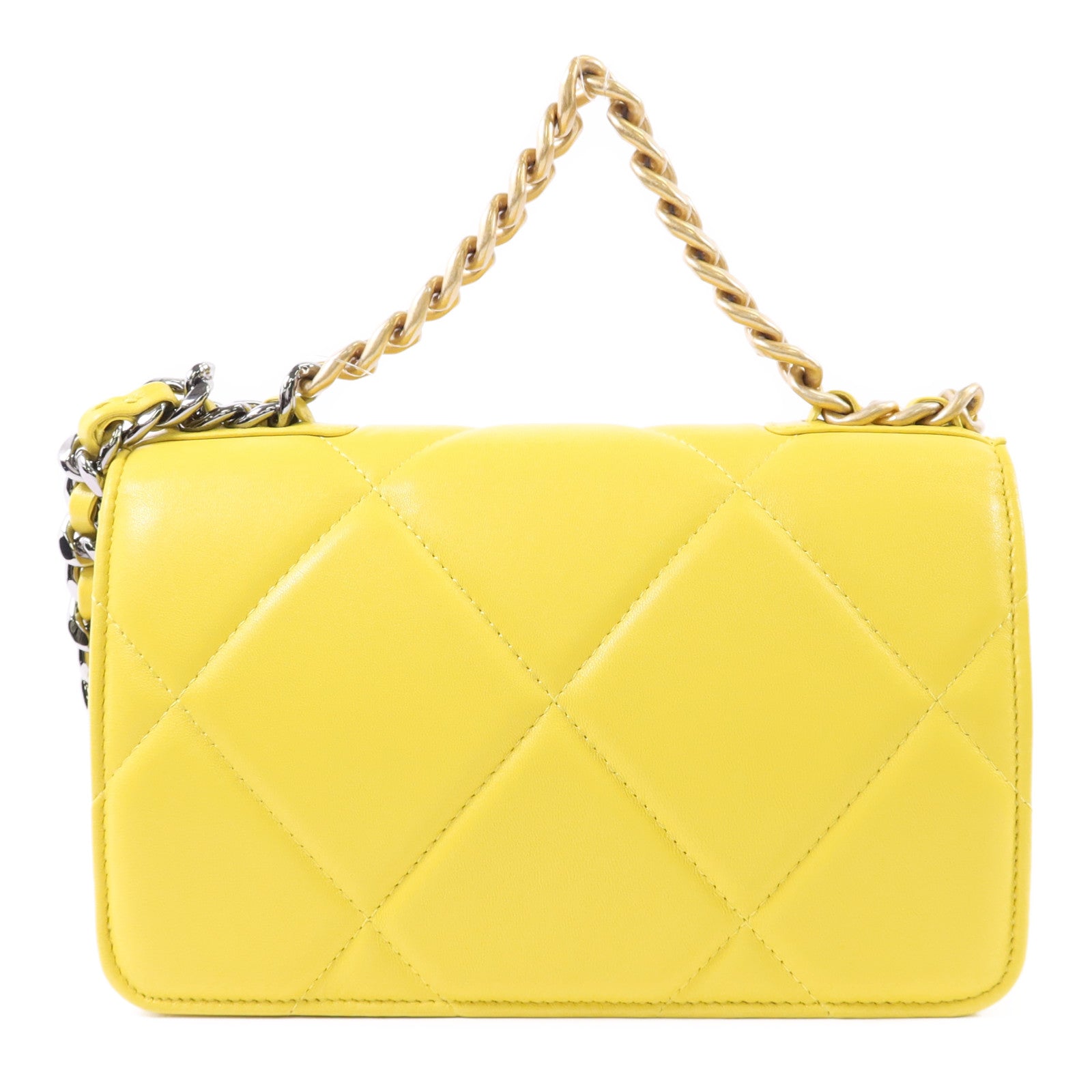 CHANEL 羊皮皮革C19 Wallet On Chain手挽肩背兩用袋