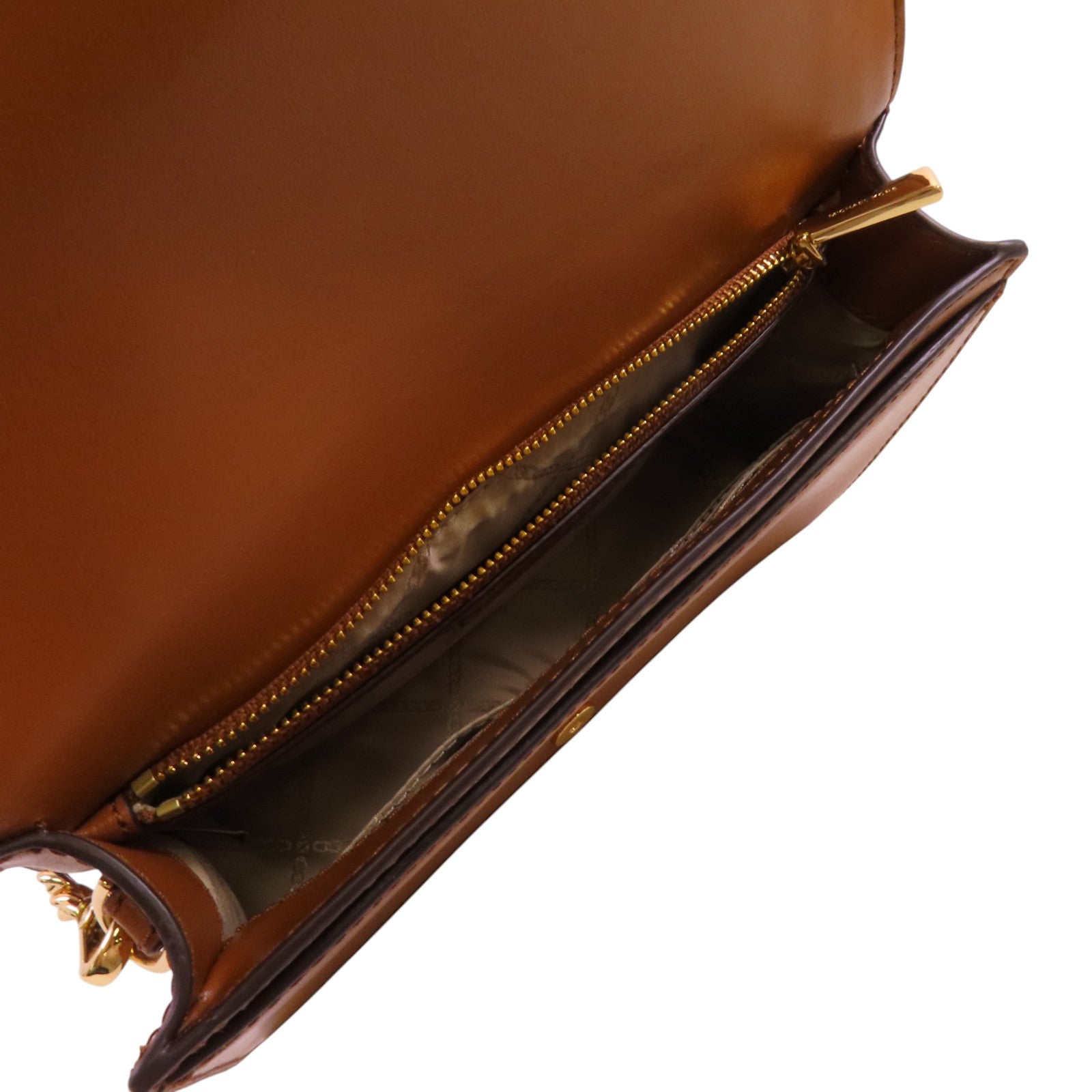 Michael Kors 塗層帆布Shoulder Bag金扣鏈帶肩背袋