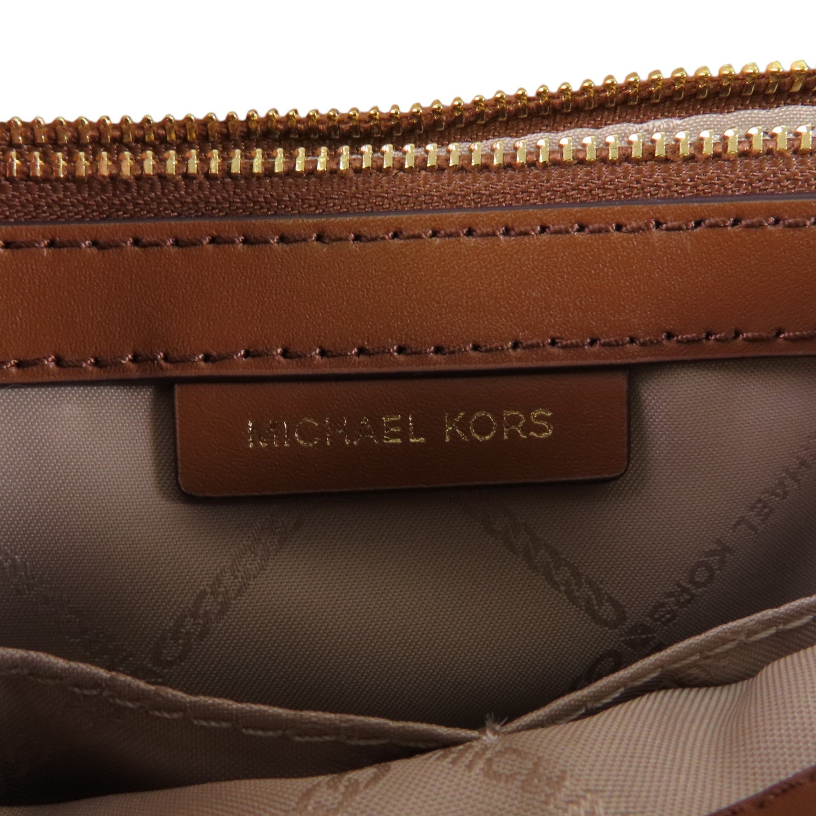 Michael Kors 塗層帆布Shoulder Bag金扣鏈帶肩背袋