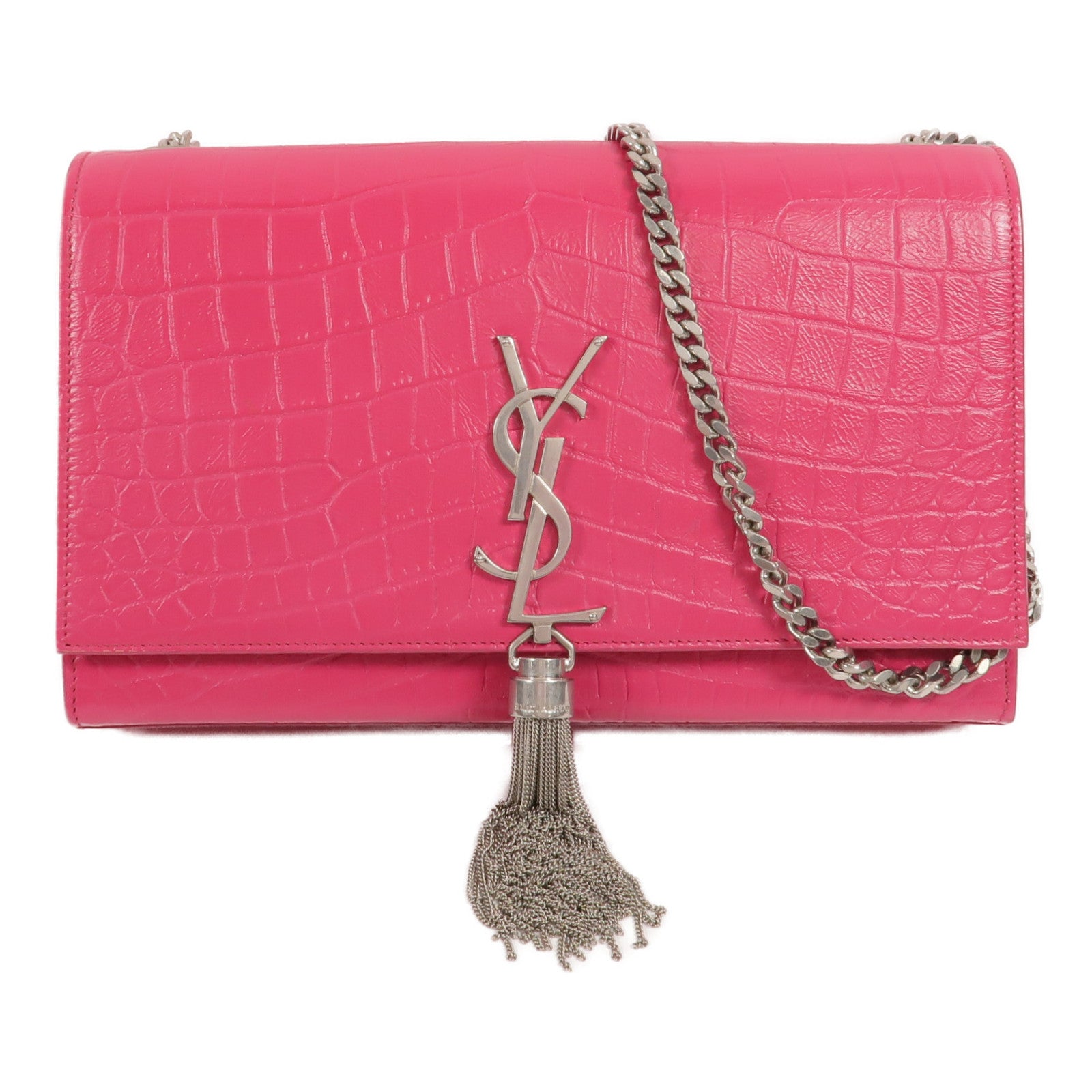 SAINT LAURENT 牛皮皮革Kate Tassel Medium鏈帶肩背袋
