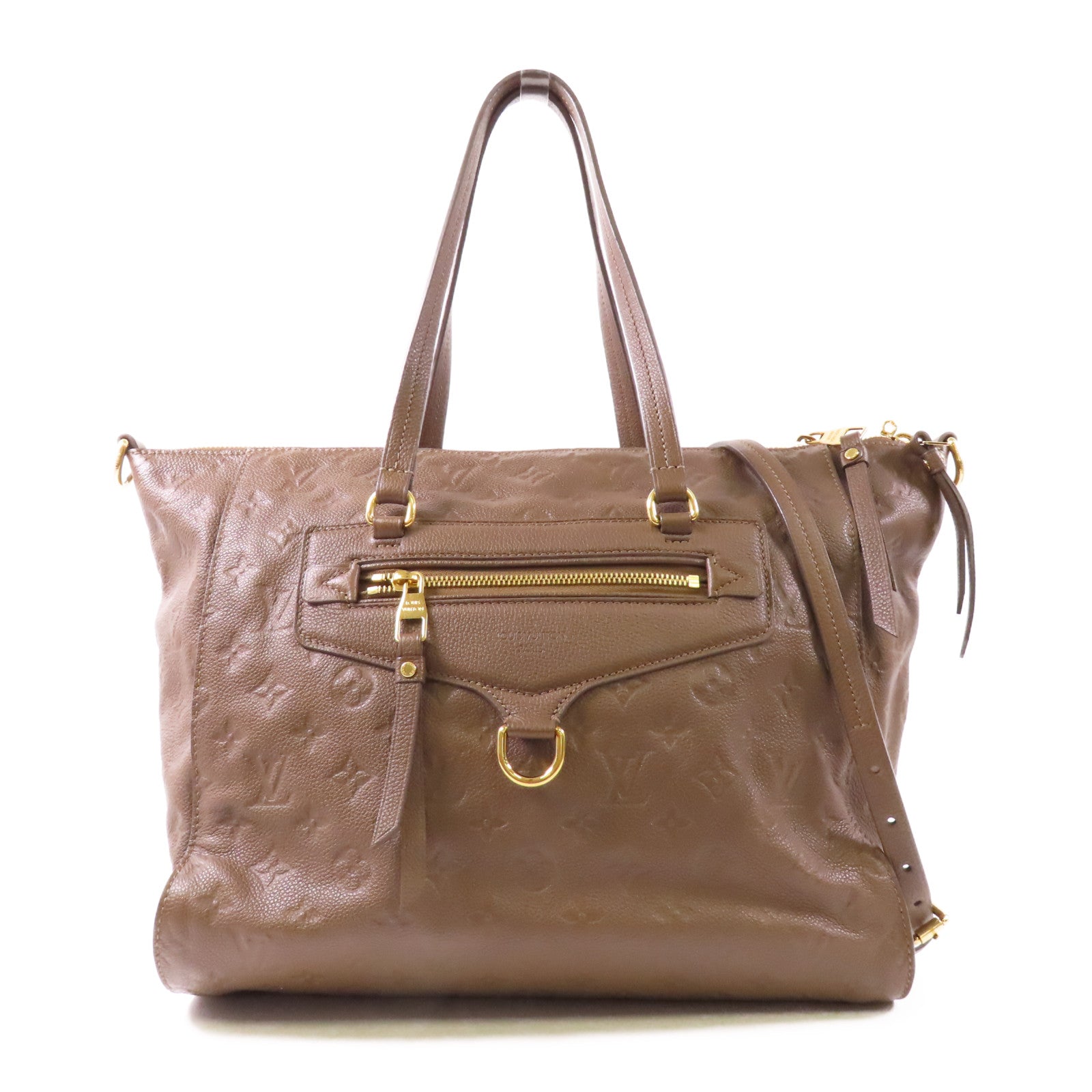 LOUIS VUITTON LV GHW Luminous PM 2 Way Bag M93409 Monogram Empreinte Brown