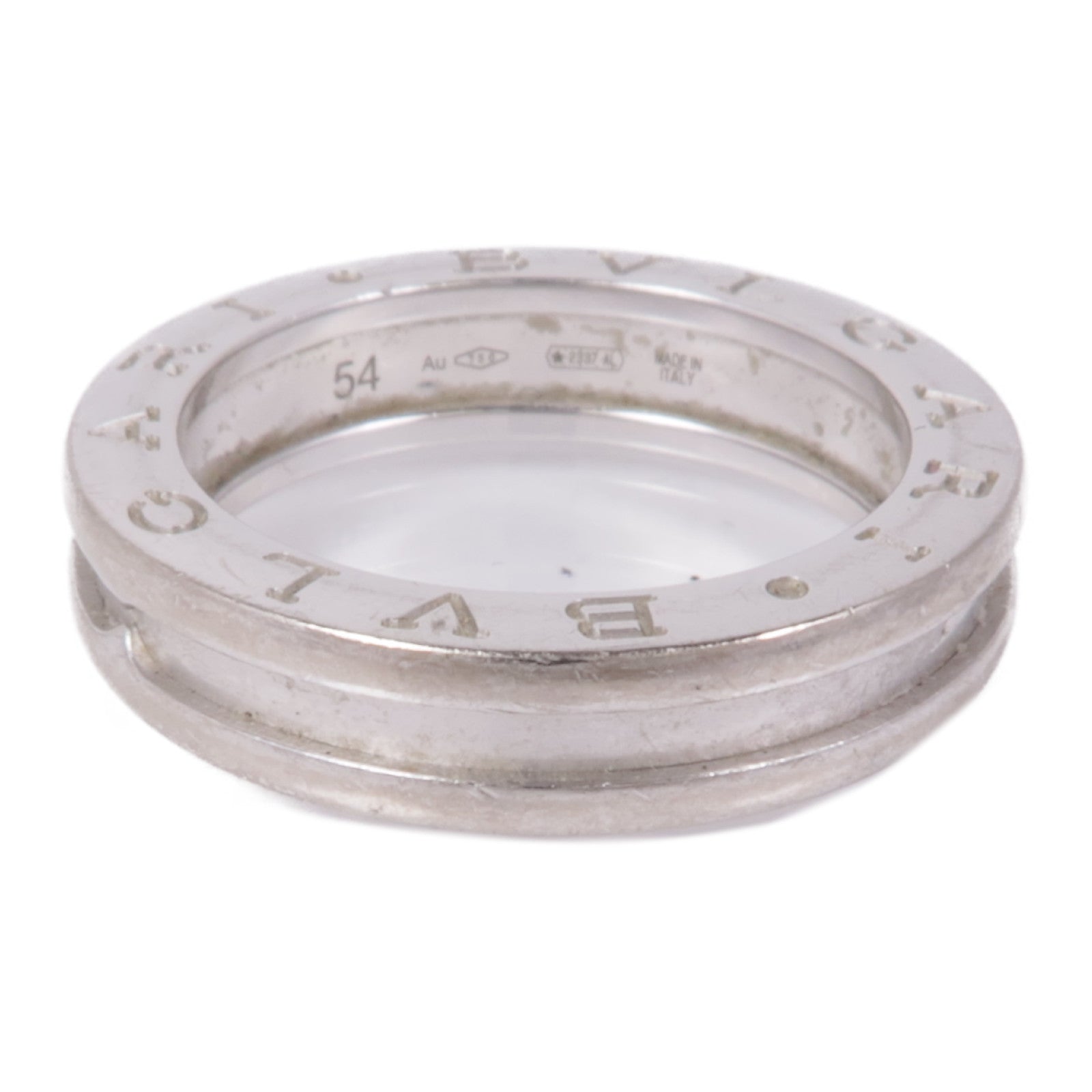 BVLGARI 18K白金B-Zero1 Ring戒指US#6.75
