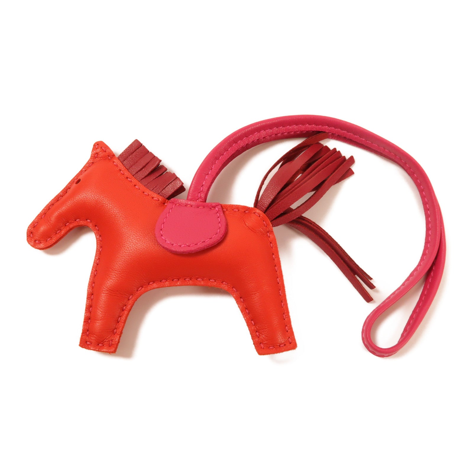 HERMES Redeo PM Charm Swift Leather Red Rubis