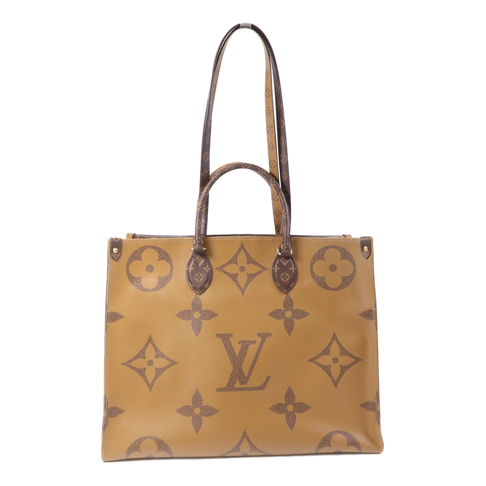 LOUIS VUITTON Monogram Giant OnTheGo GM金扣手挽肩背兩用袋