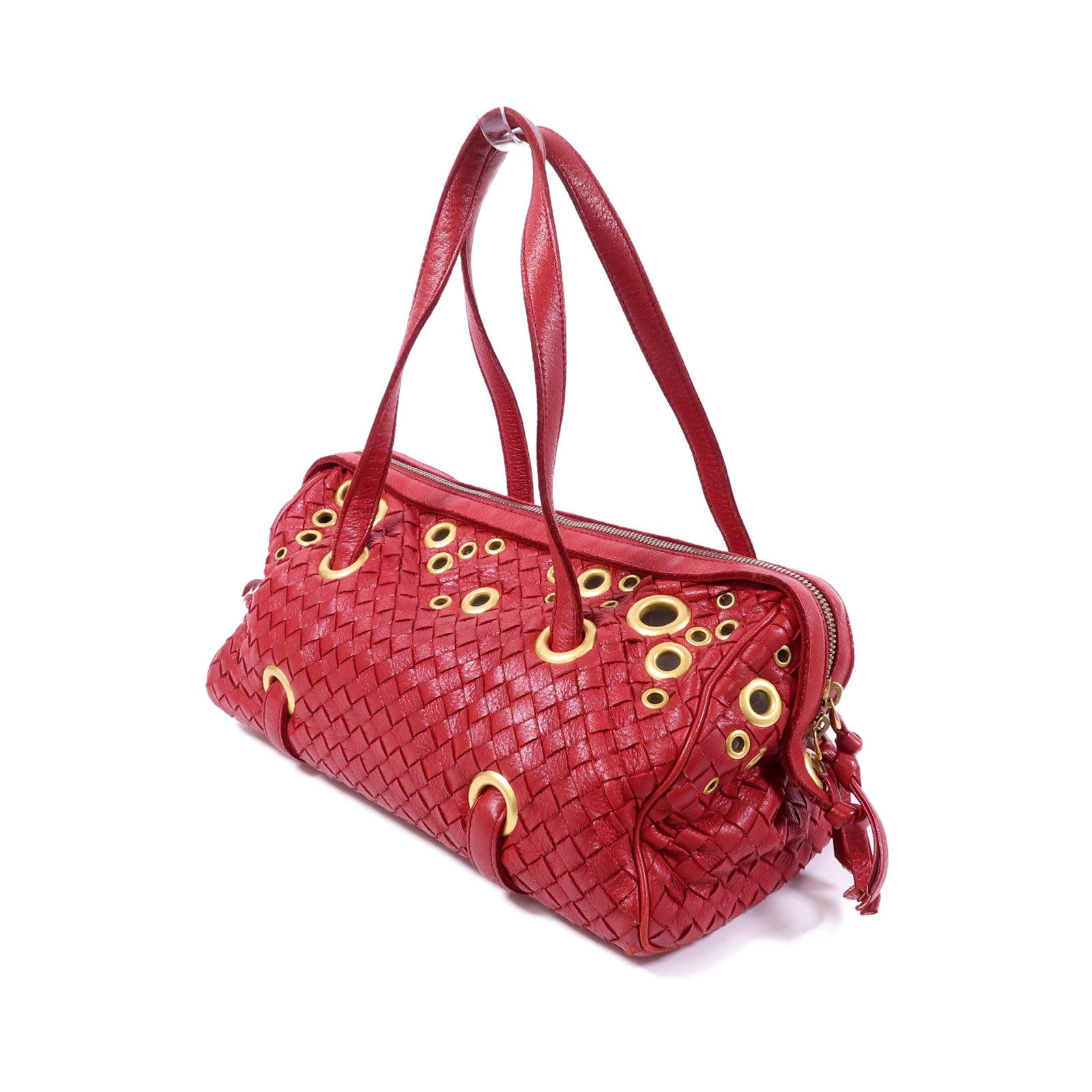 BOTTEGA VENETA 牛皮皮革Shoulder Bag金扣肩背袋