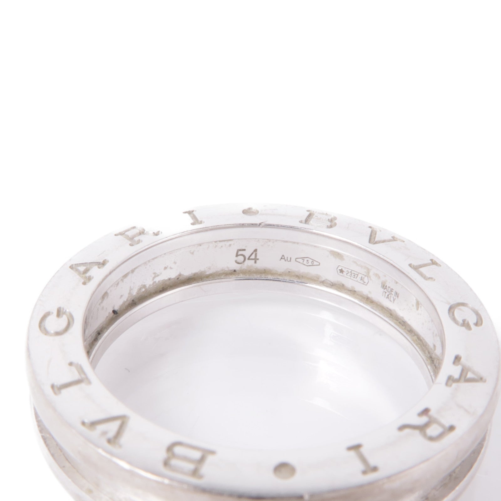 BVLGARI 18K白金B-Zero1 Ring戒指US#6.75