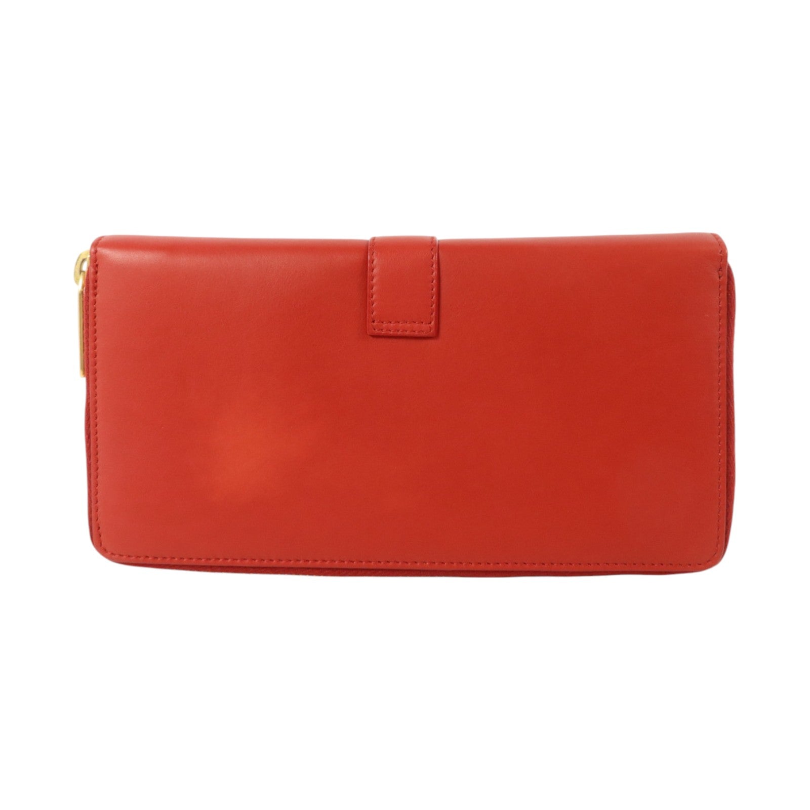 SAINT LAURENT 牛皮皮革Long Round Wallet長錢包