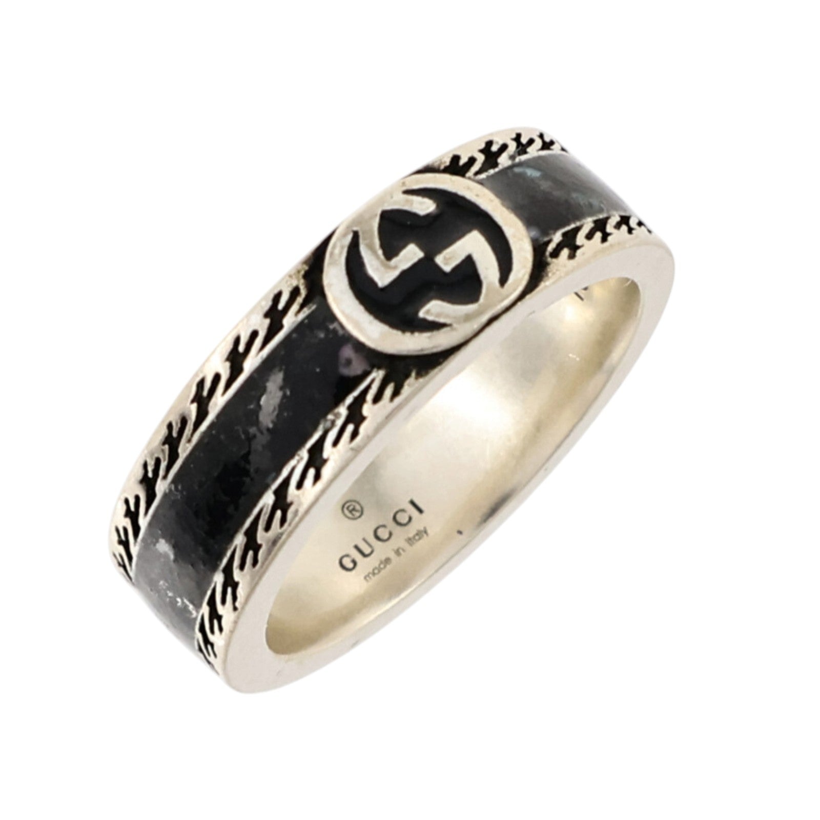 GUCCI 925純銀Interlocking G Ring戒指