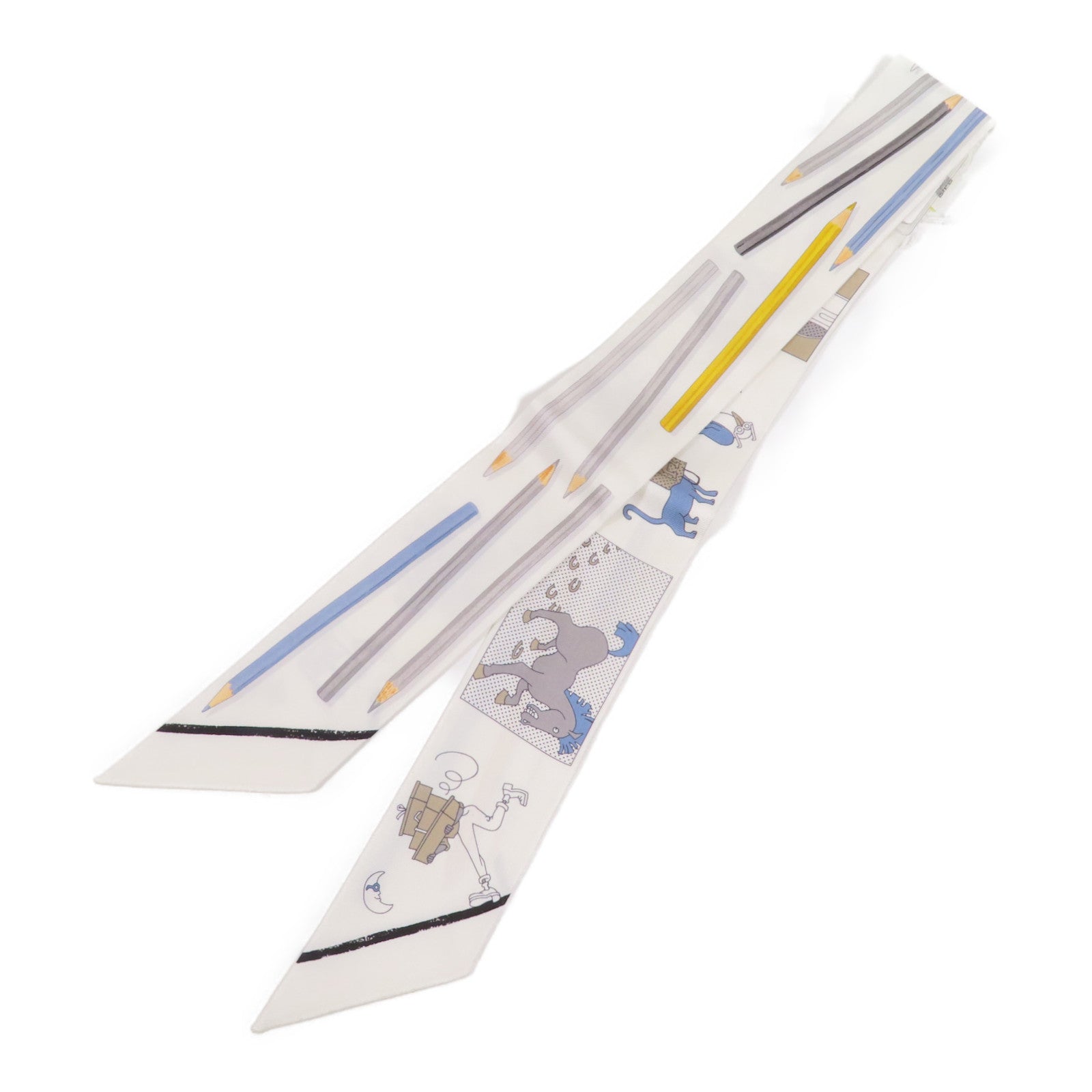 HERMES 絲質Twilly絲巾