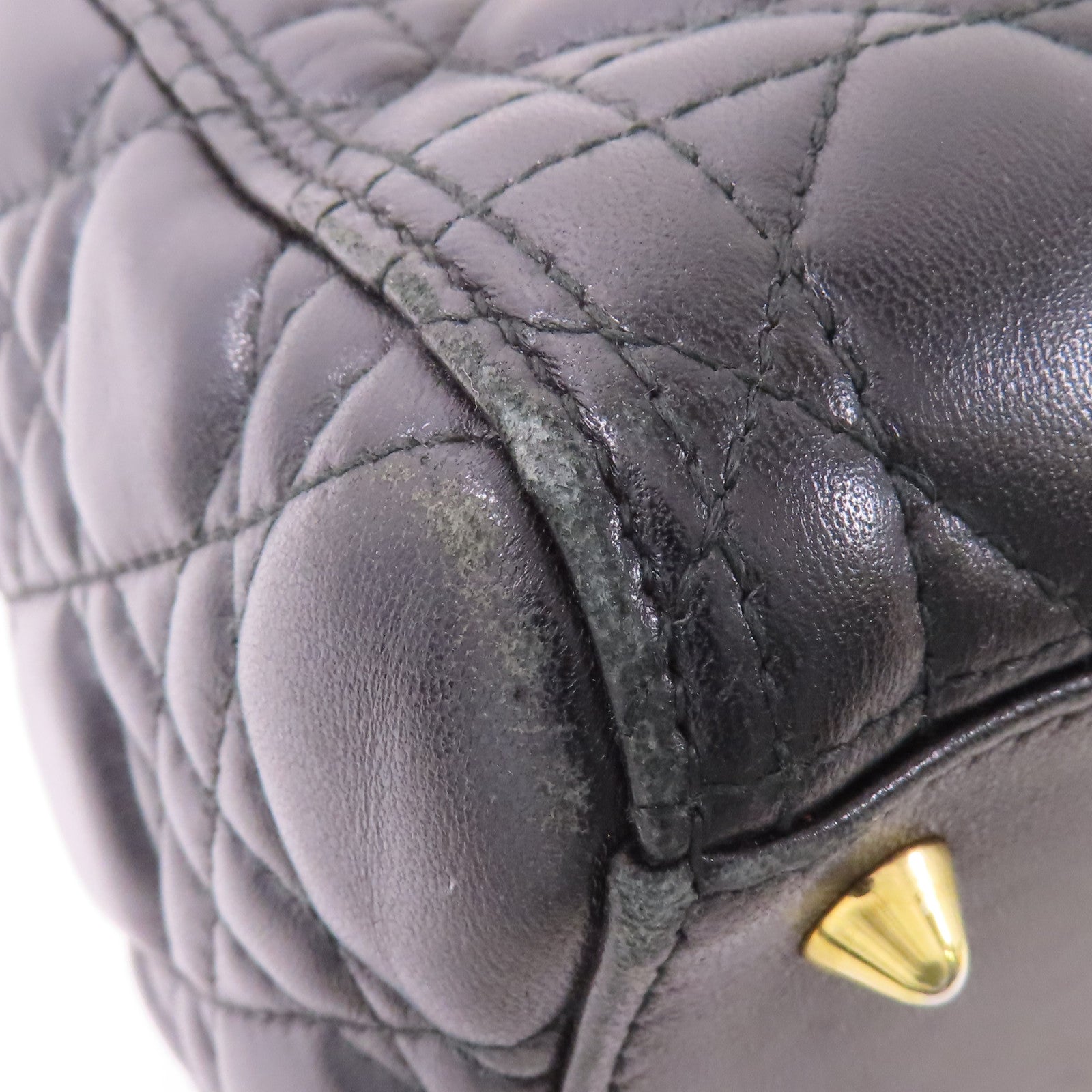 Dior 羊皮皮革Lady Dior金扣手挽肩背兩用袋