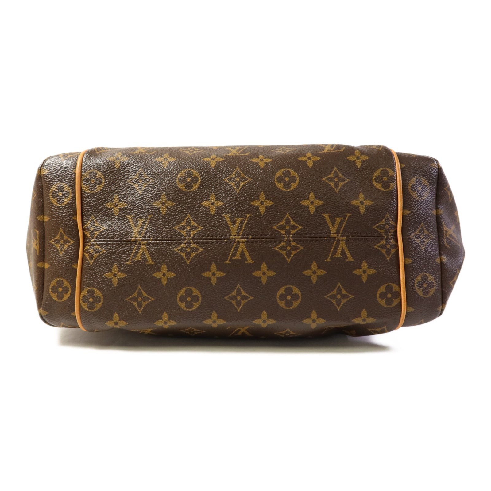 LOUIS VUITTON Monogram Totally MM金扣肩背袋棕色