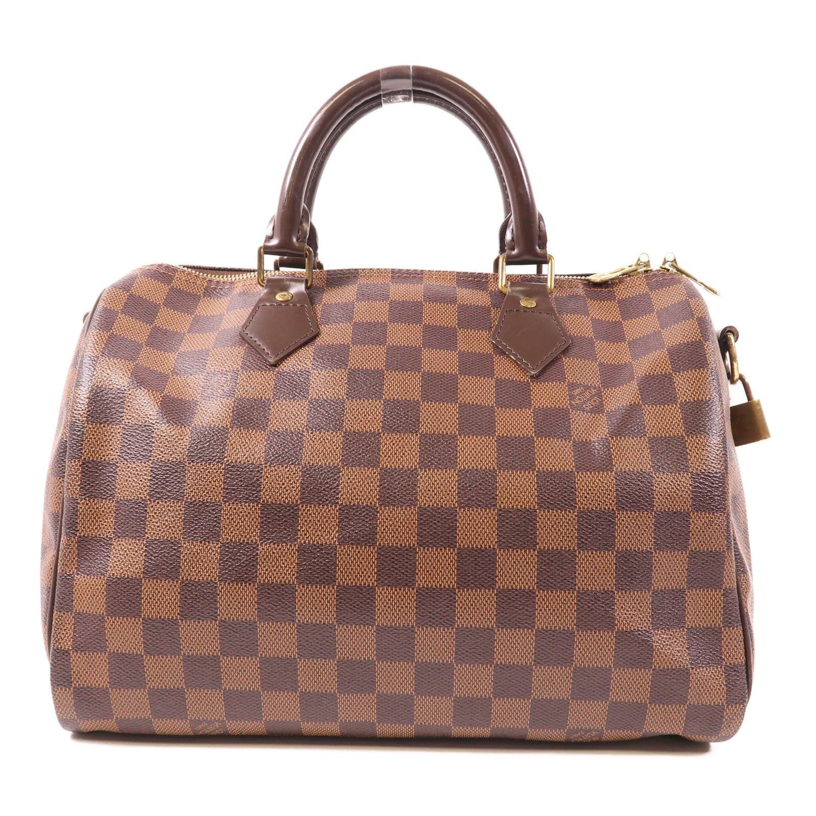 LOUIS VUITTON 【激減優惠】Damier Speedy Bandouliere 30金扣手挽肩背兩用袋