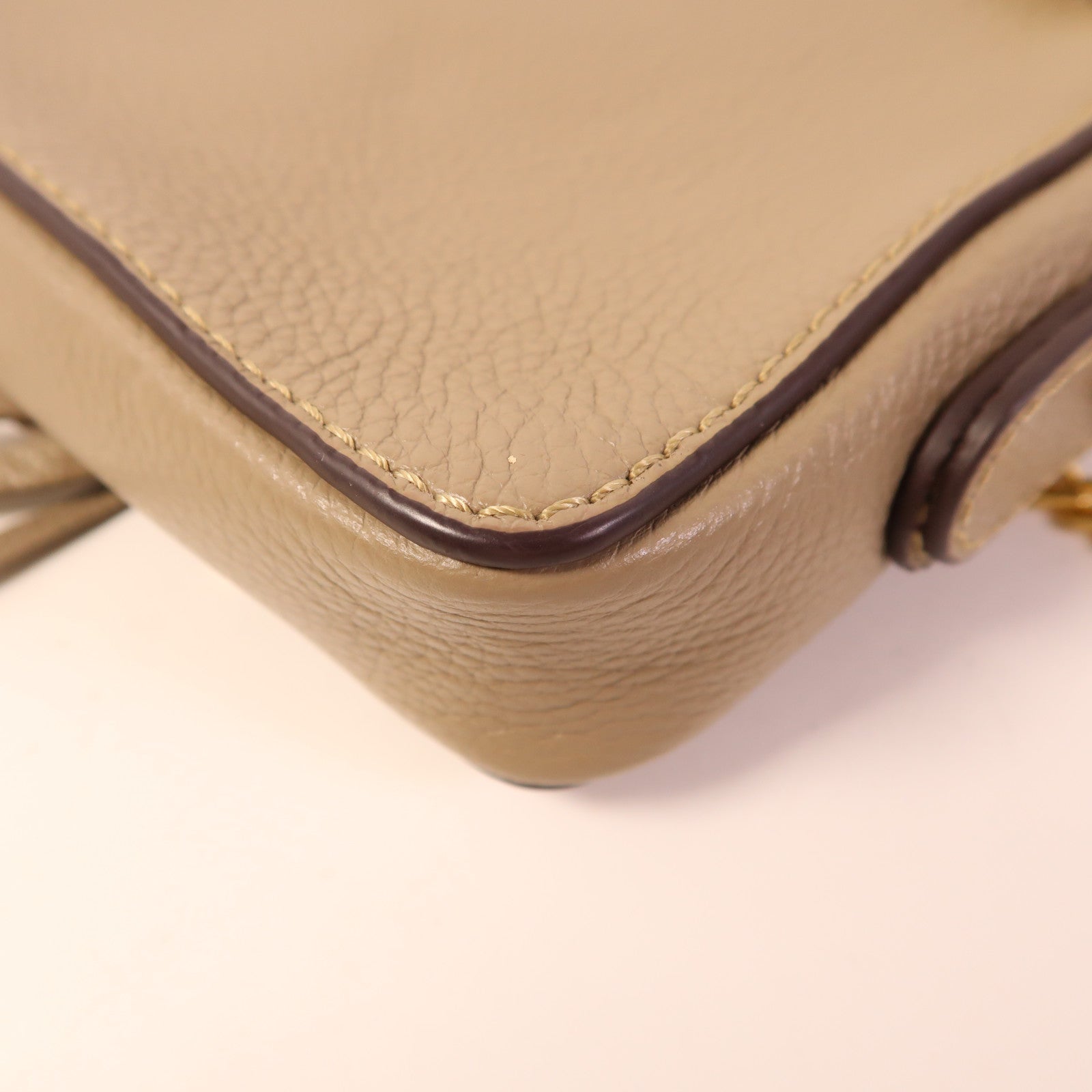 SEE BY CHLOE 牛皮皮革/麂皮皮革Shoulder Bag金扣肩背袋